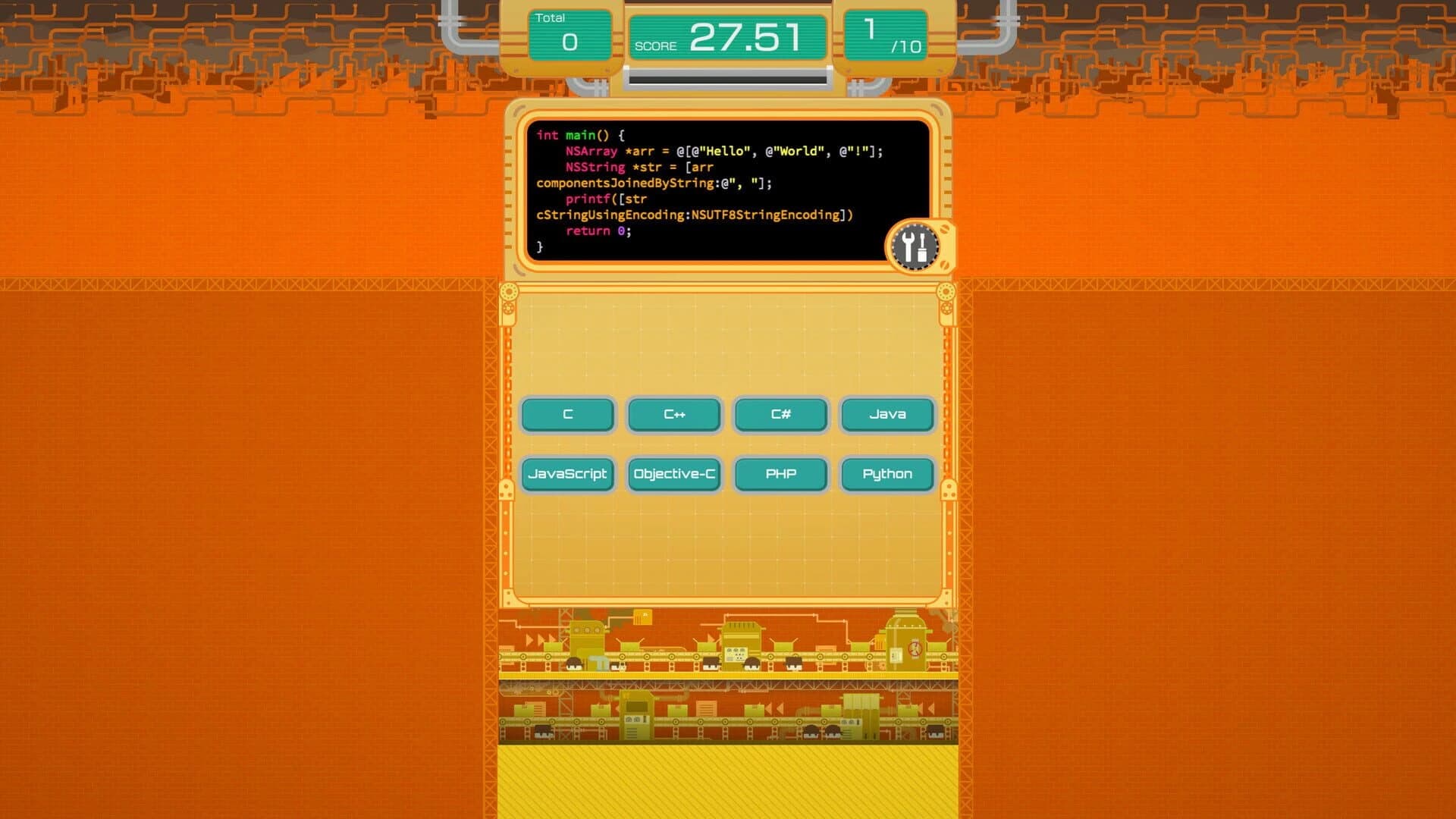 HelloWorldFactory screenshot 2