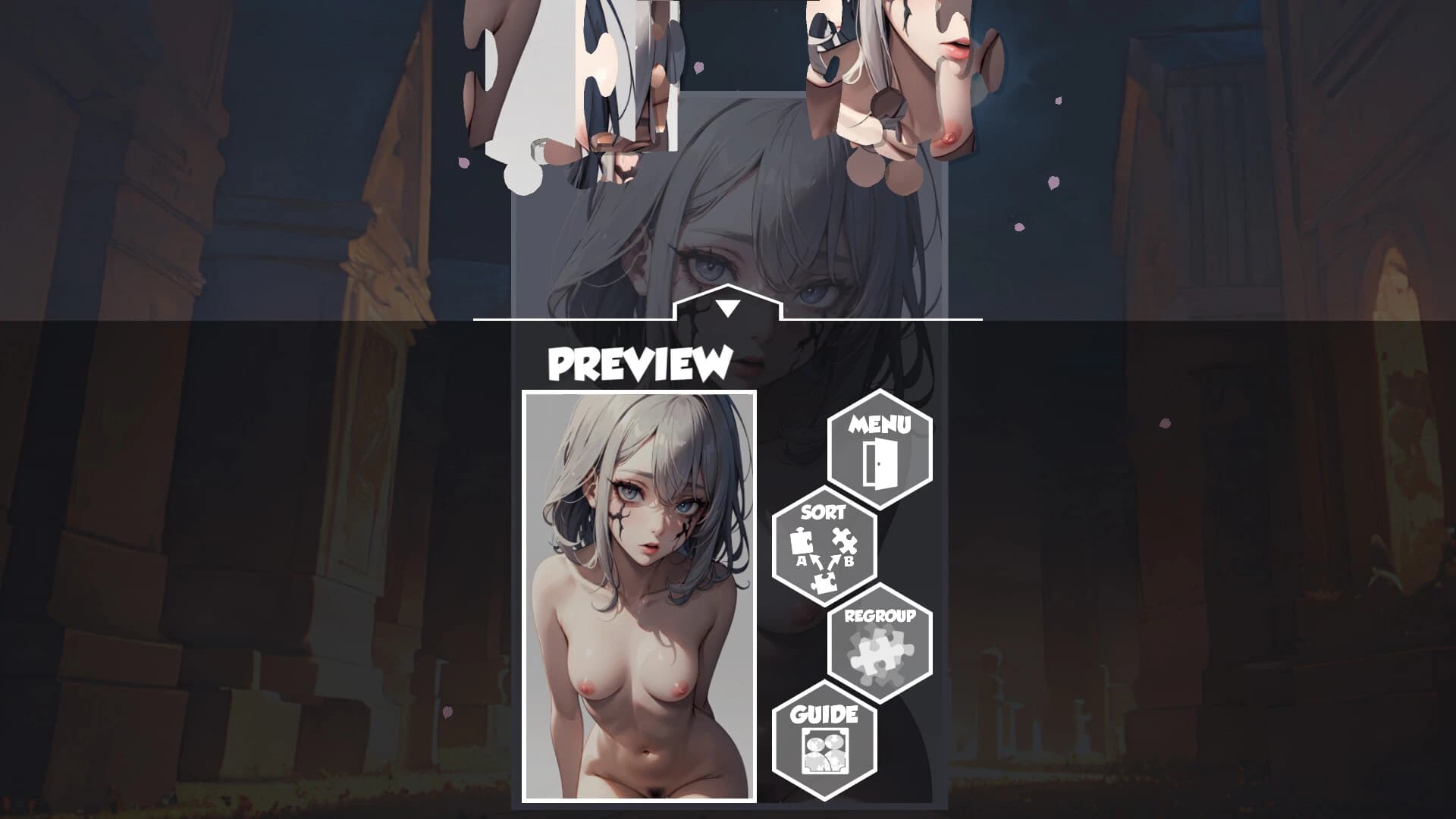 Hentai Casual Jigsaw: Zombies screenshot 2