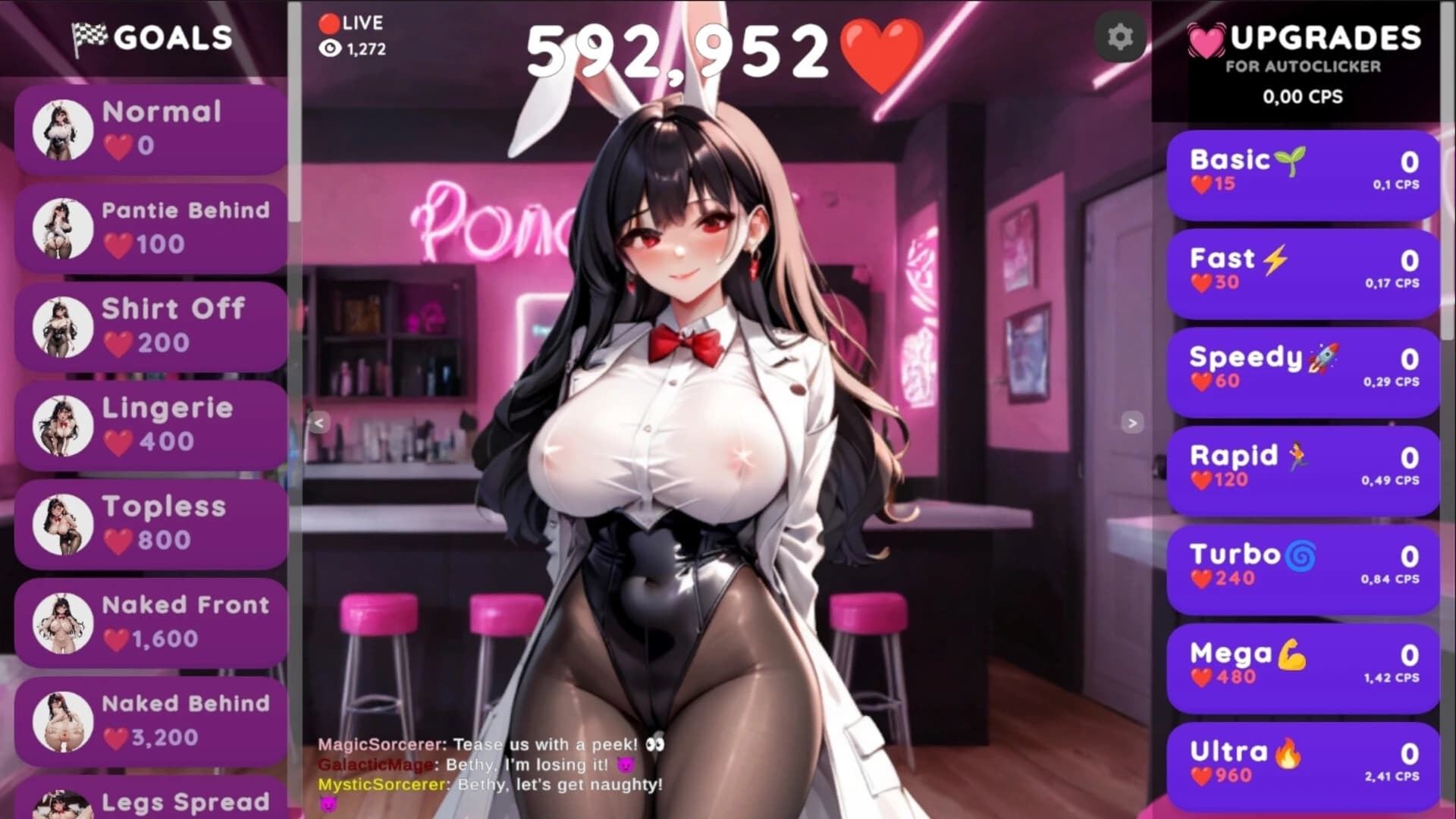 Hentai Clicker: Bethy Is Streaming screenshot 1
