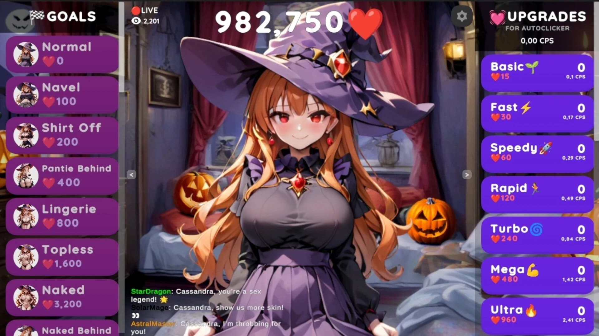 Hentai Clicker: Cassandra Is Streaming screenshot 1