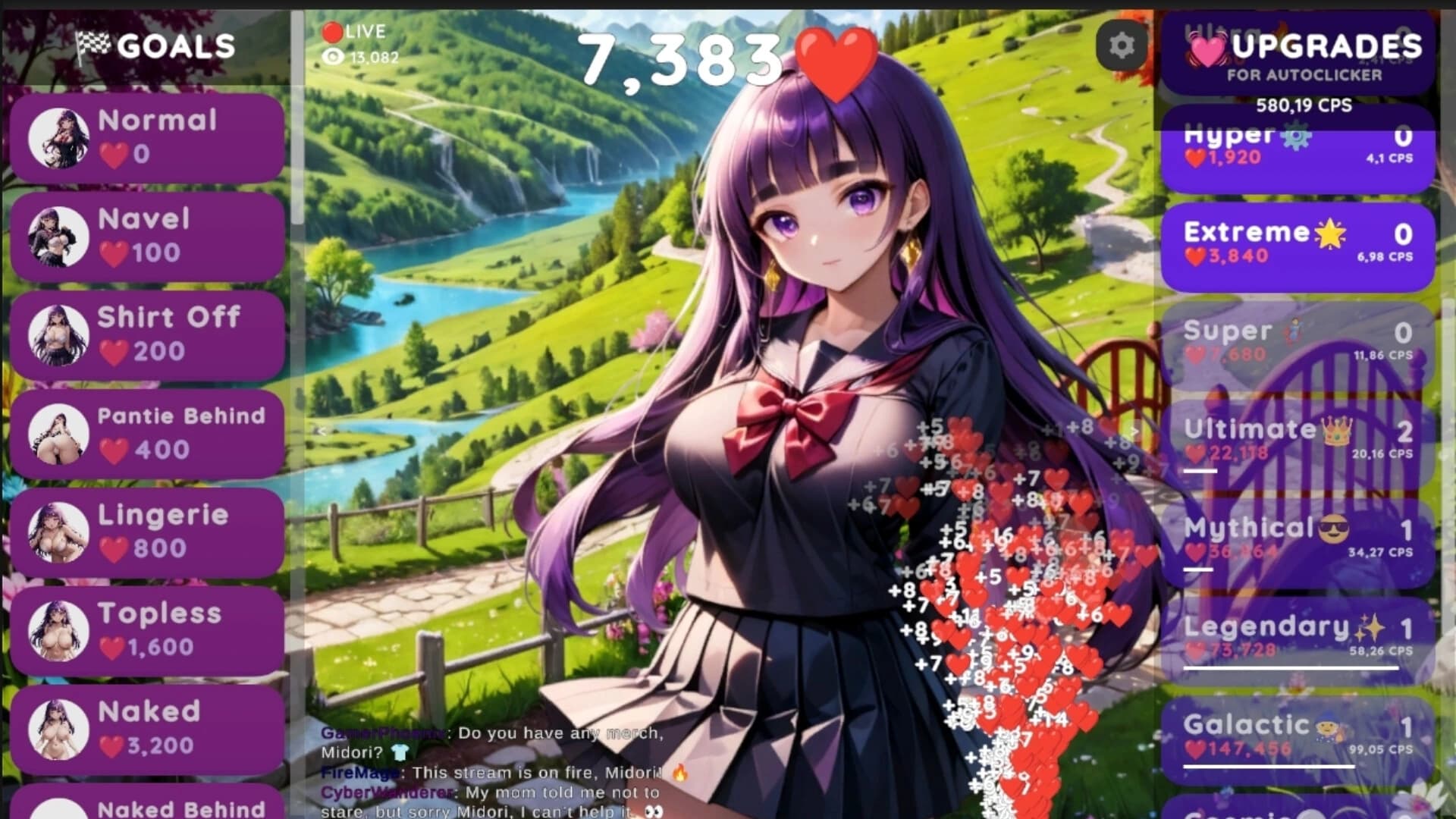 Hentai Clicker: Midori is Streaming screenshot 1