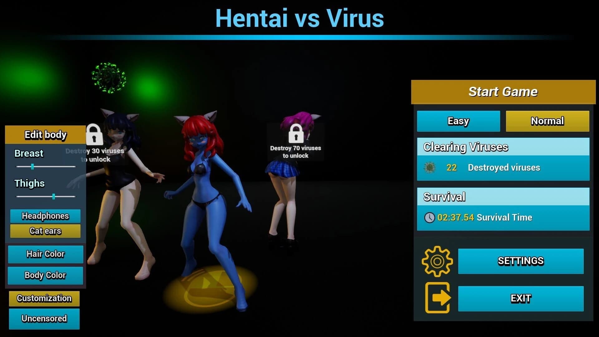 Hentai vs Virus: I Am Waifu screenshot 2