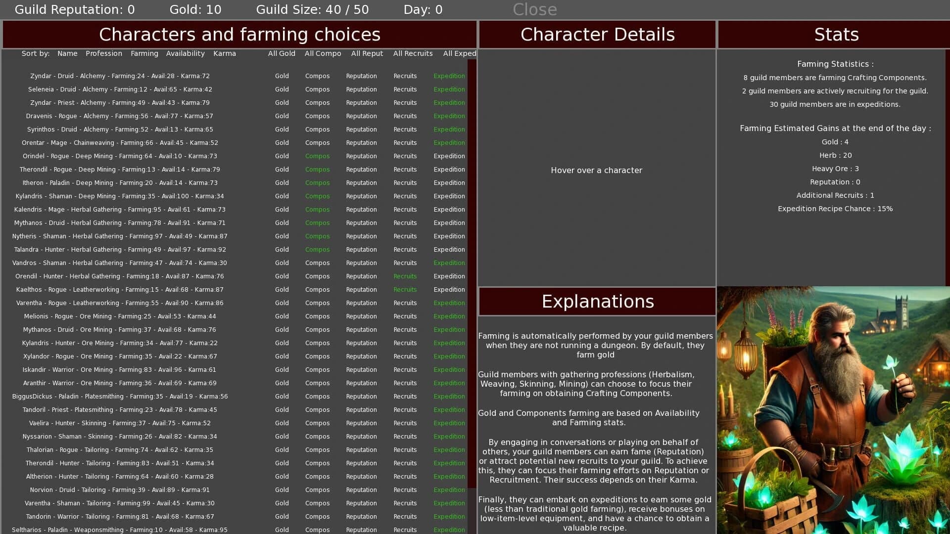 Heroes' Call: A Casual Mmo Guild Sim screenshot 2