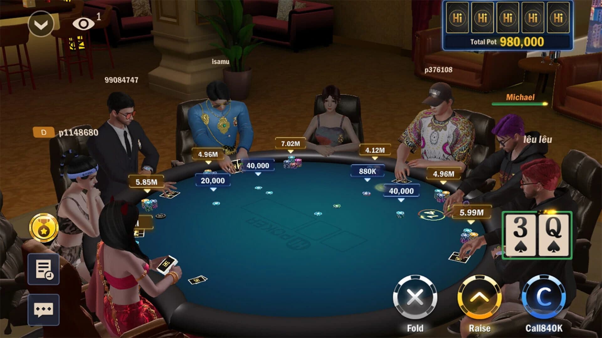 Hi Poker 3D: Texas Holdem screenshot 5