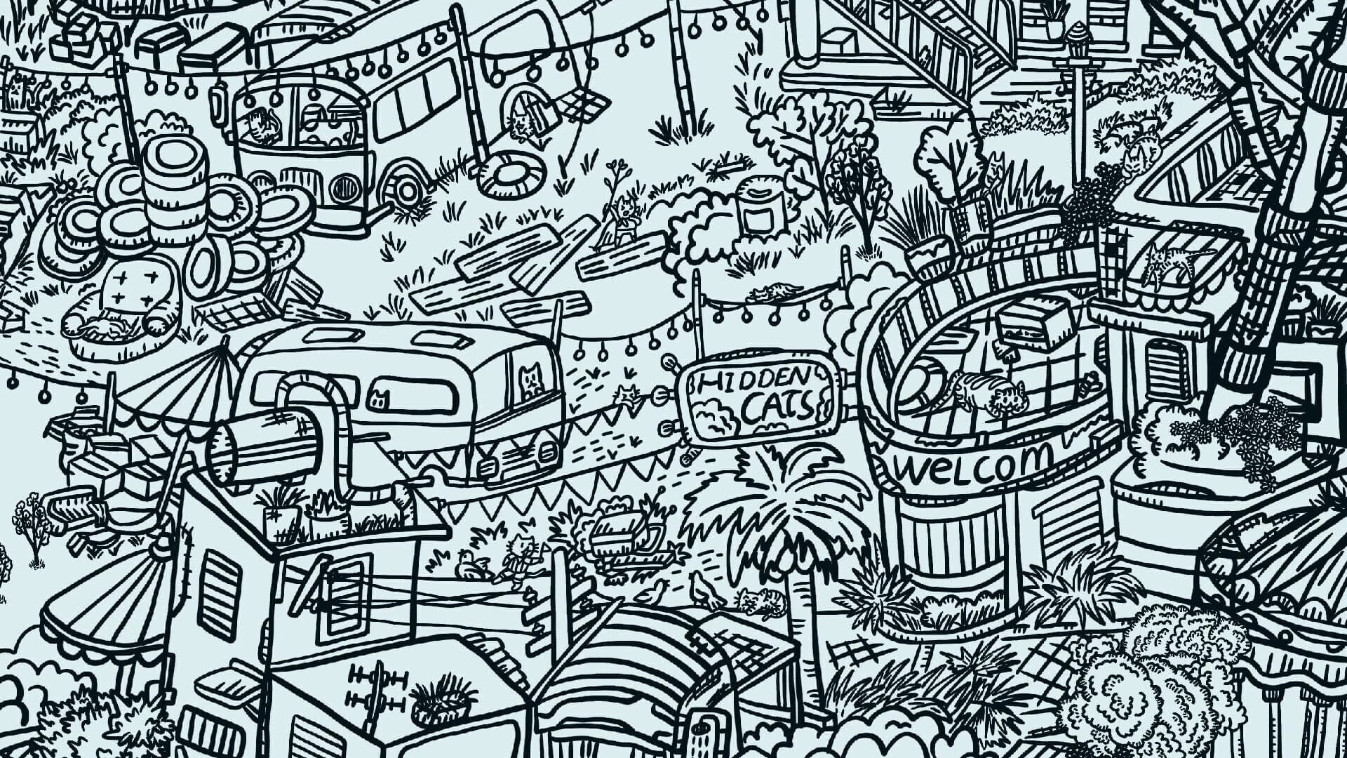 Hidden Cats In Amusement Park screenshot 3