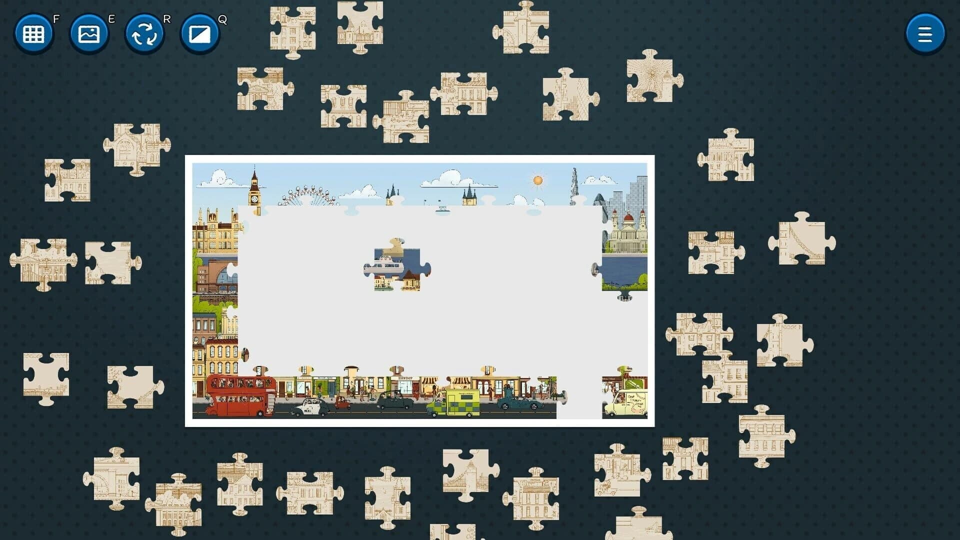 Hidden Cats in Jigsaw Puzzle: London screenshot 1