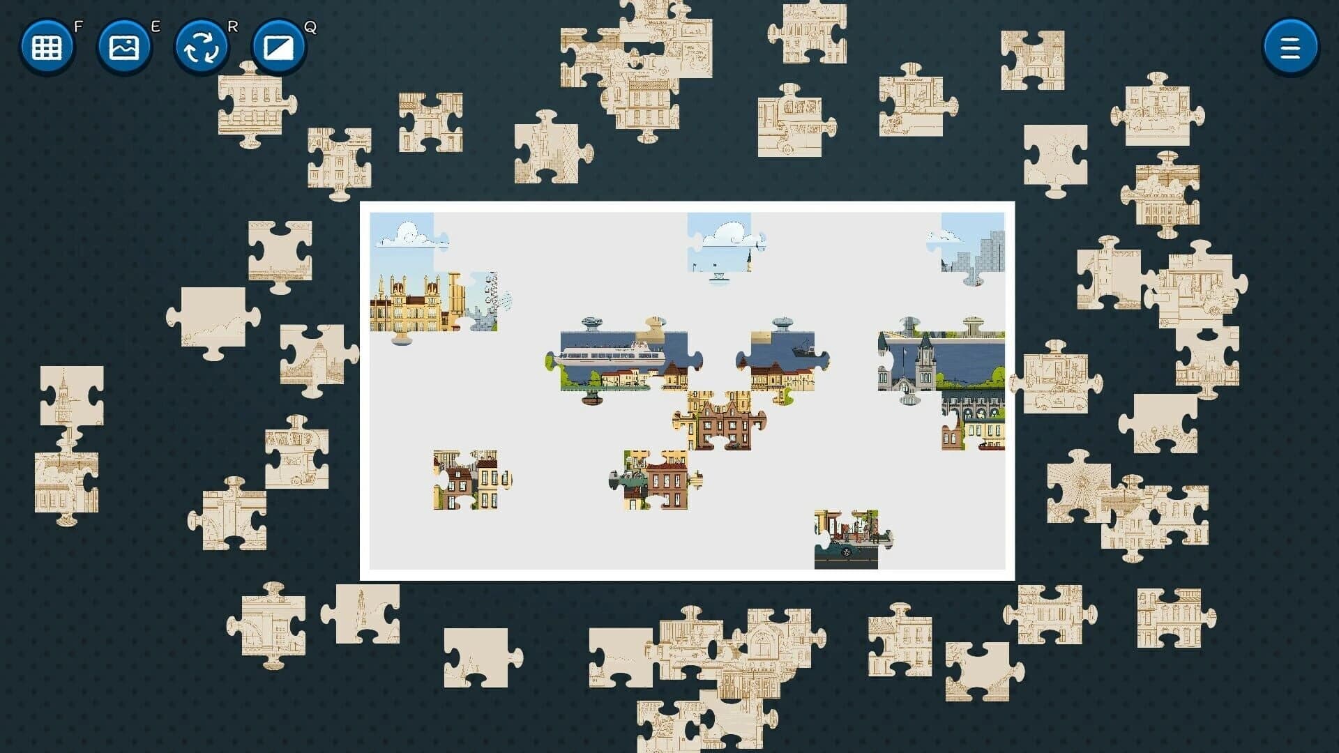 Hidden Cats in Jigsaw Puzzle: London screenshot 2