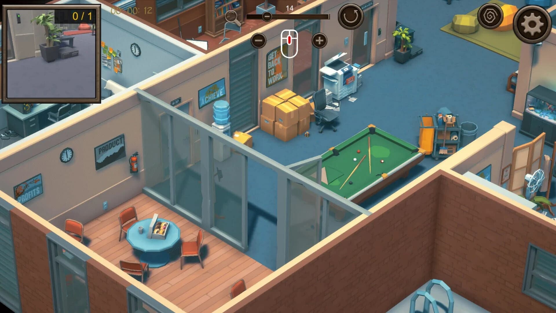 Hidden Office Top-Down 3D screenshot 2