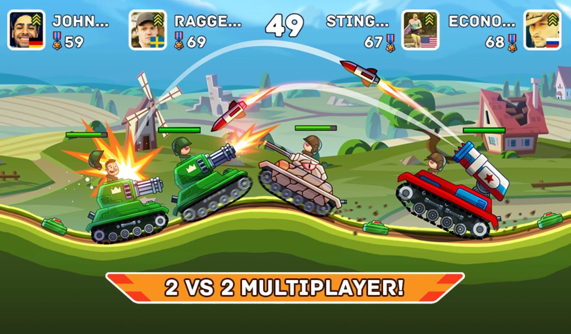 Hills of Steel screenshot 1