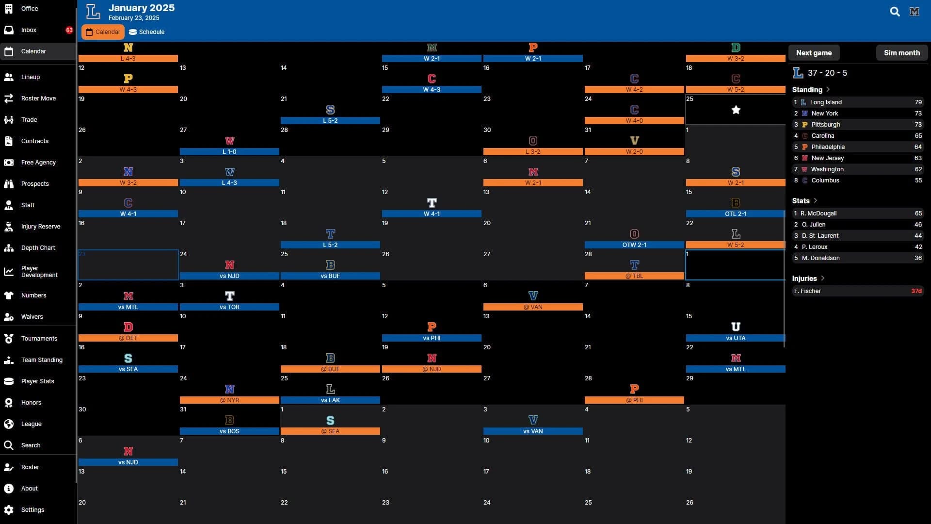 Hockey Legacy Manager 25 screenshot 3