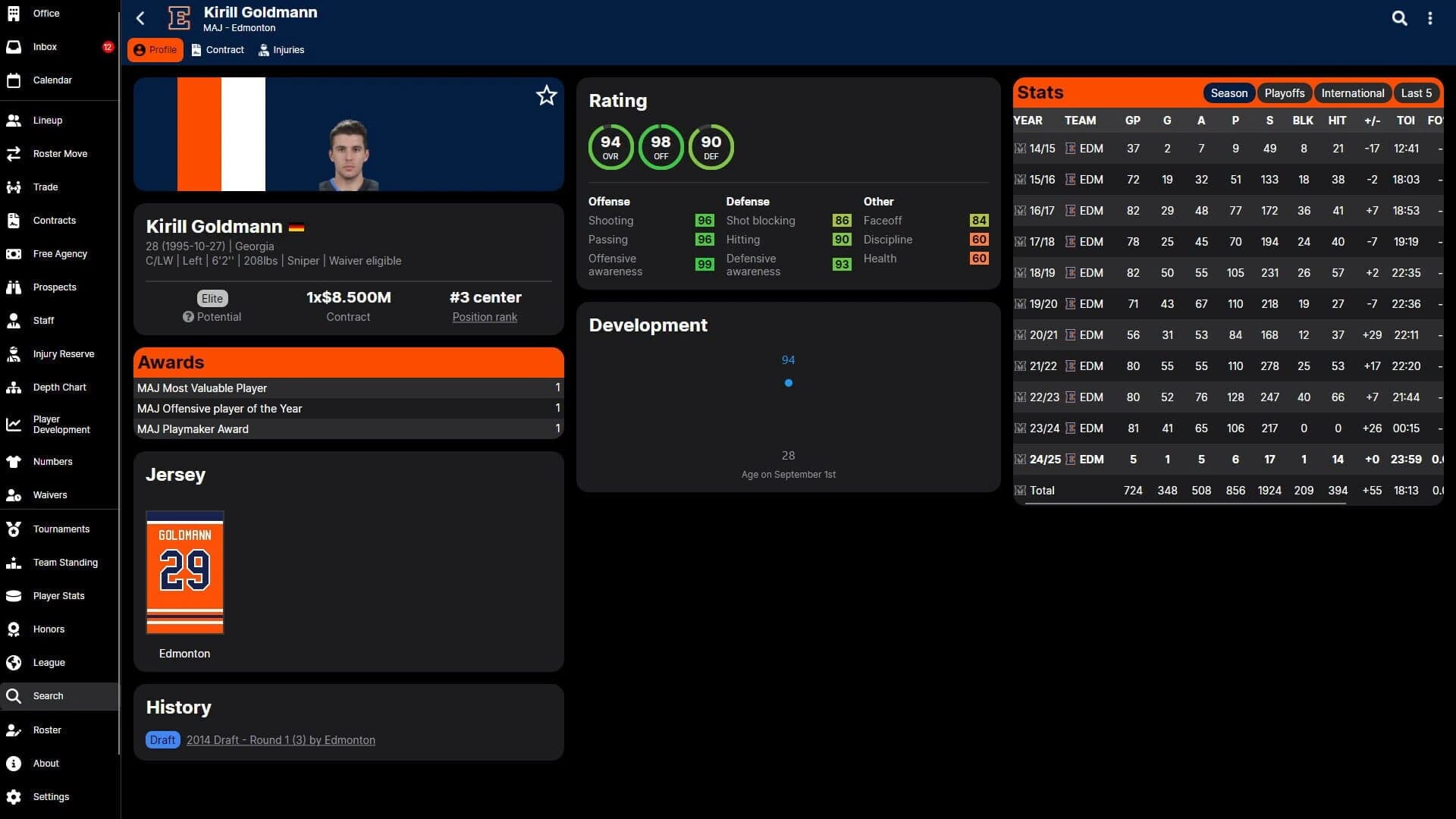 Hockey Legacy Manager 25 screenshot 5