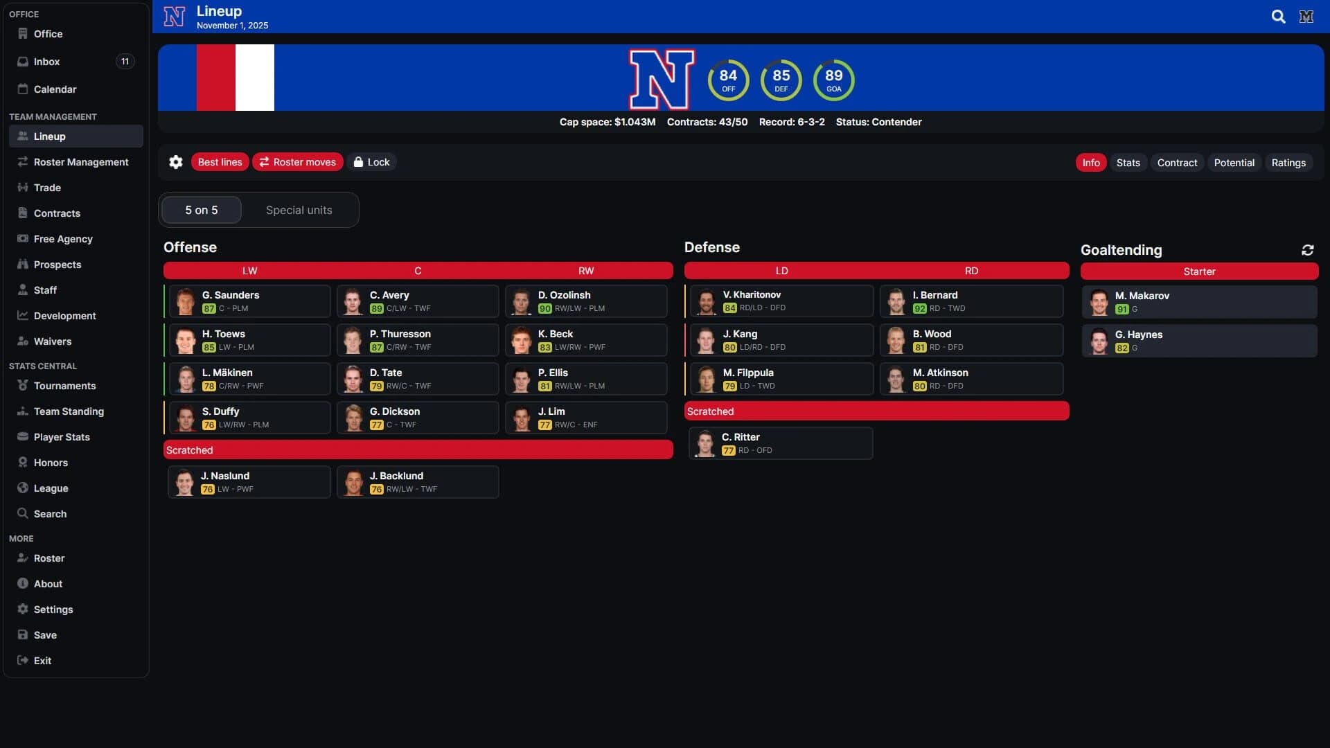 Hockey Legacy Manager 26 screenshot 2