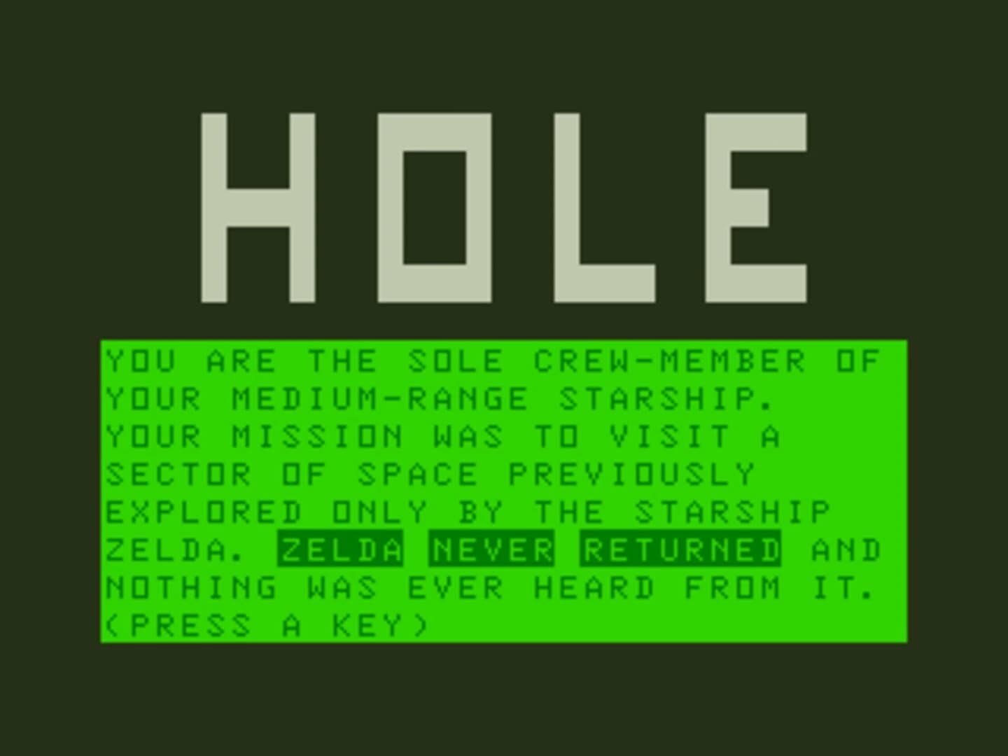 Hole screenshot 2