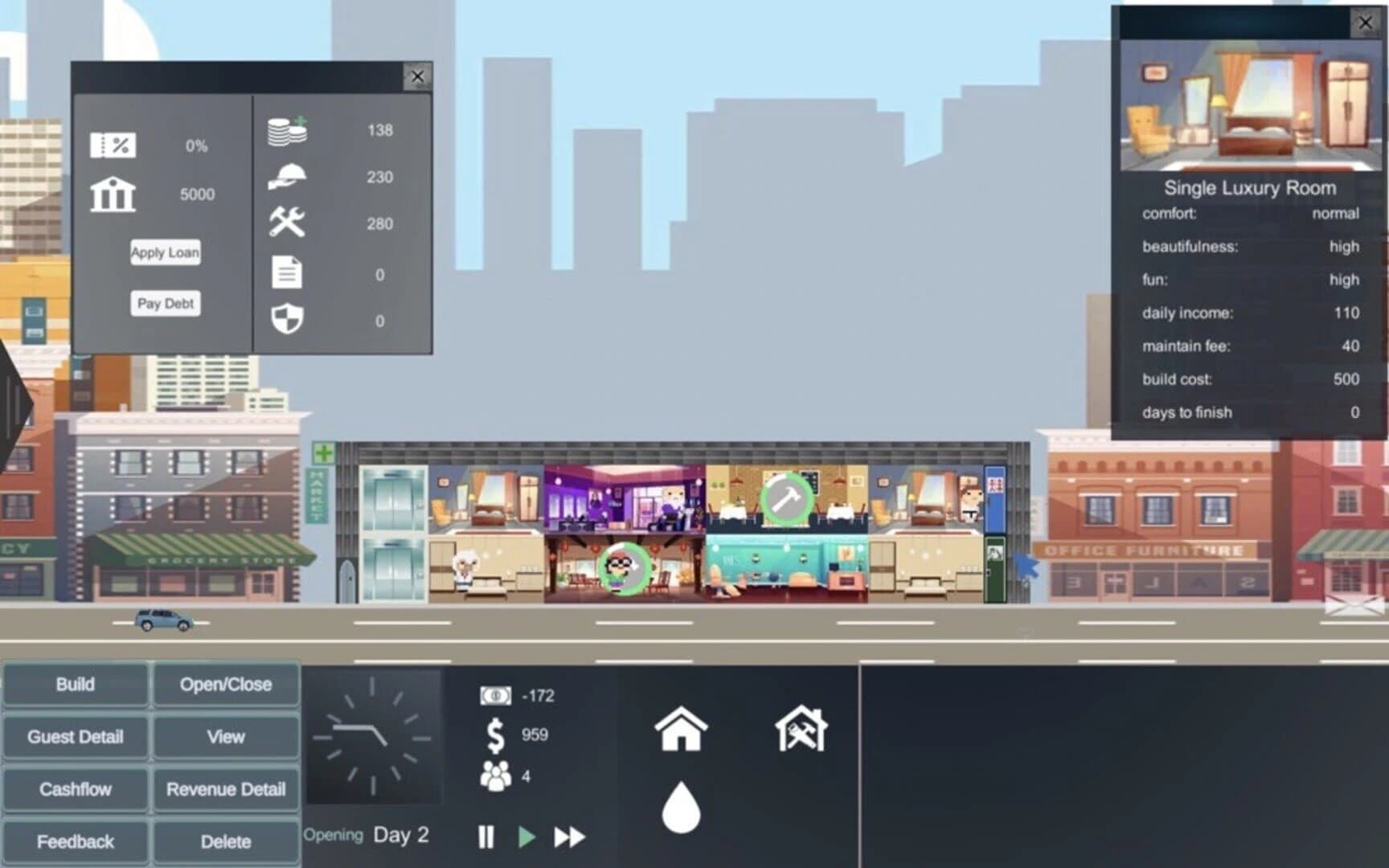 Hotel Manager Simulator screenshot 1