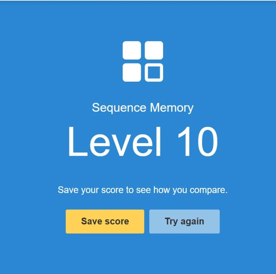 Human Benchmark screenshot 1