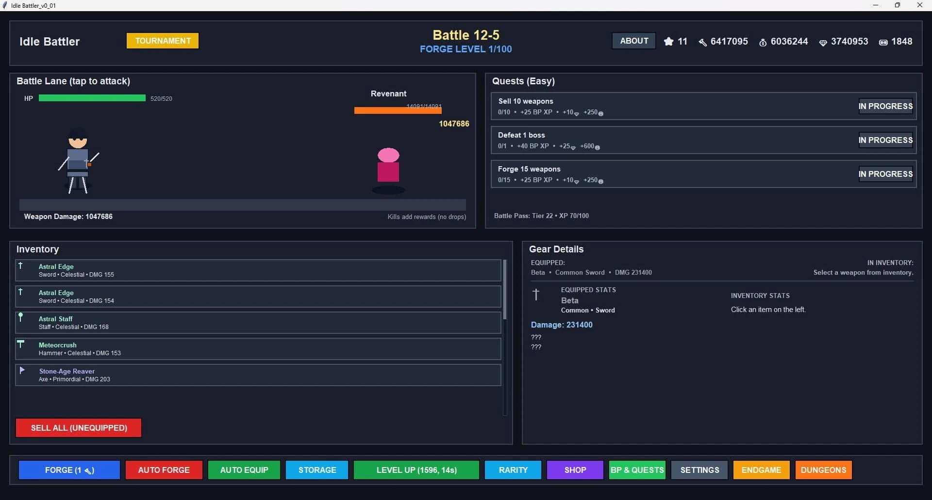 Idle Battler screenshot 1