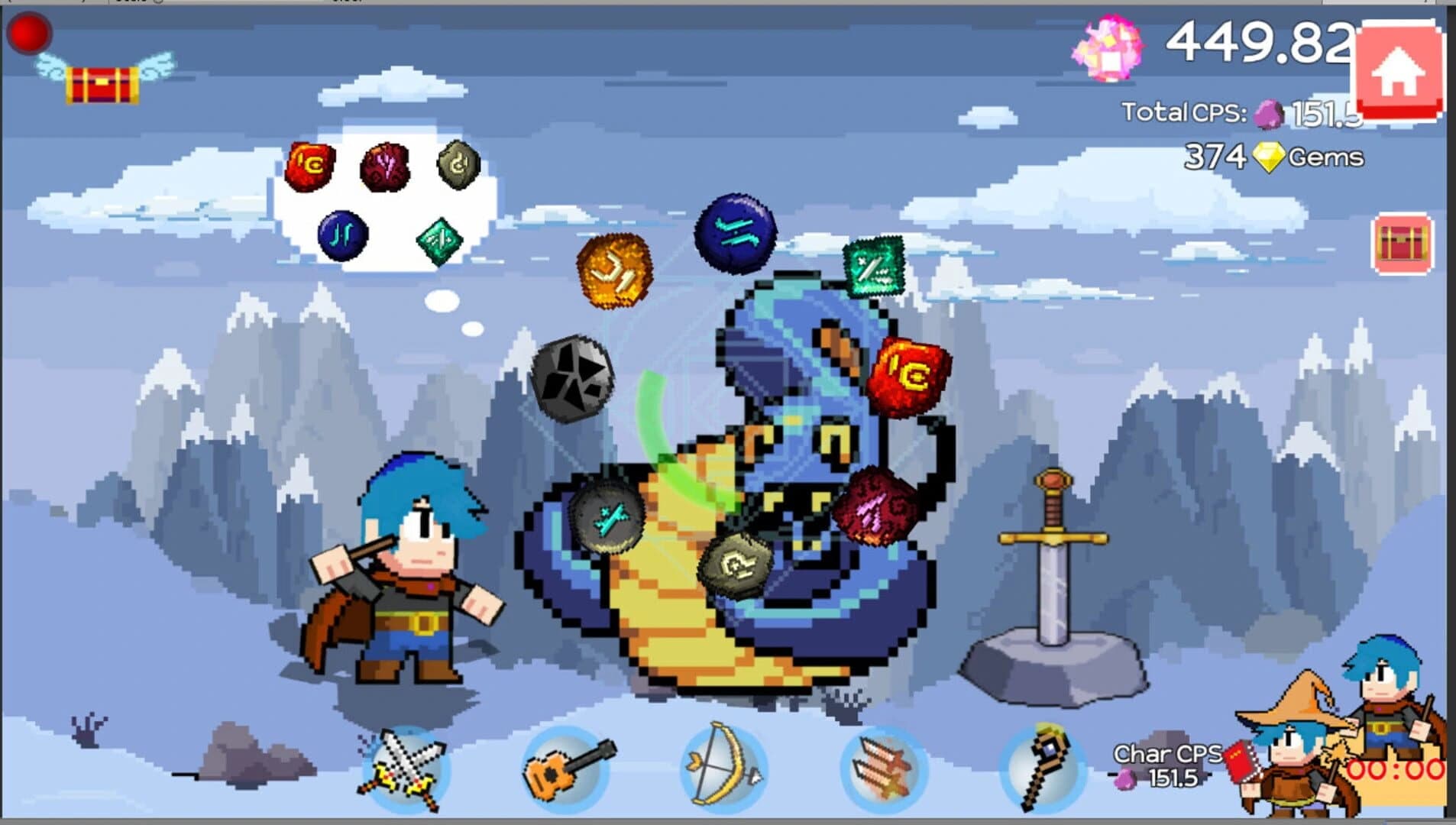 Idle Gem Quest screenshot 1