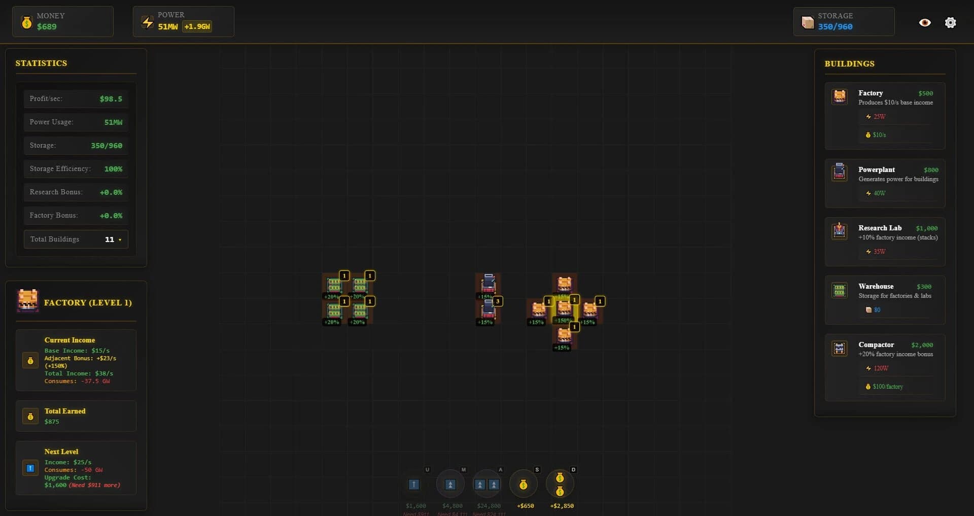 Idle Grid screenshot 2