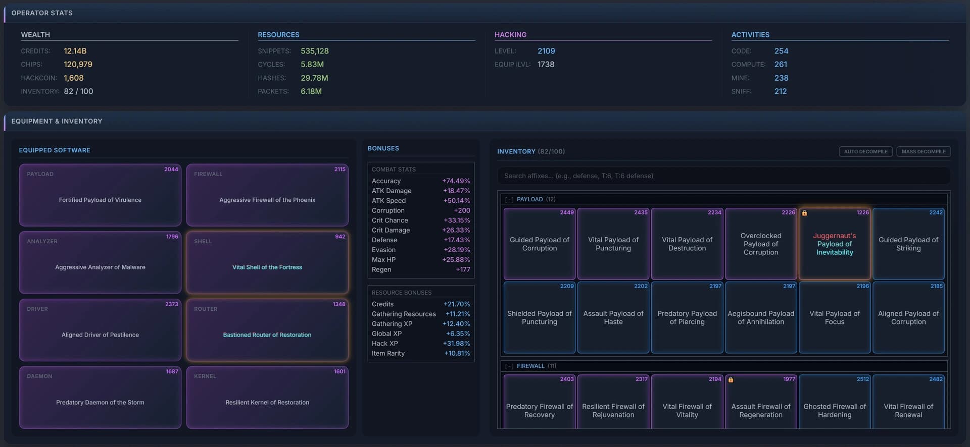 Idle Hacking: An Inaction RPG screenshot 3