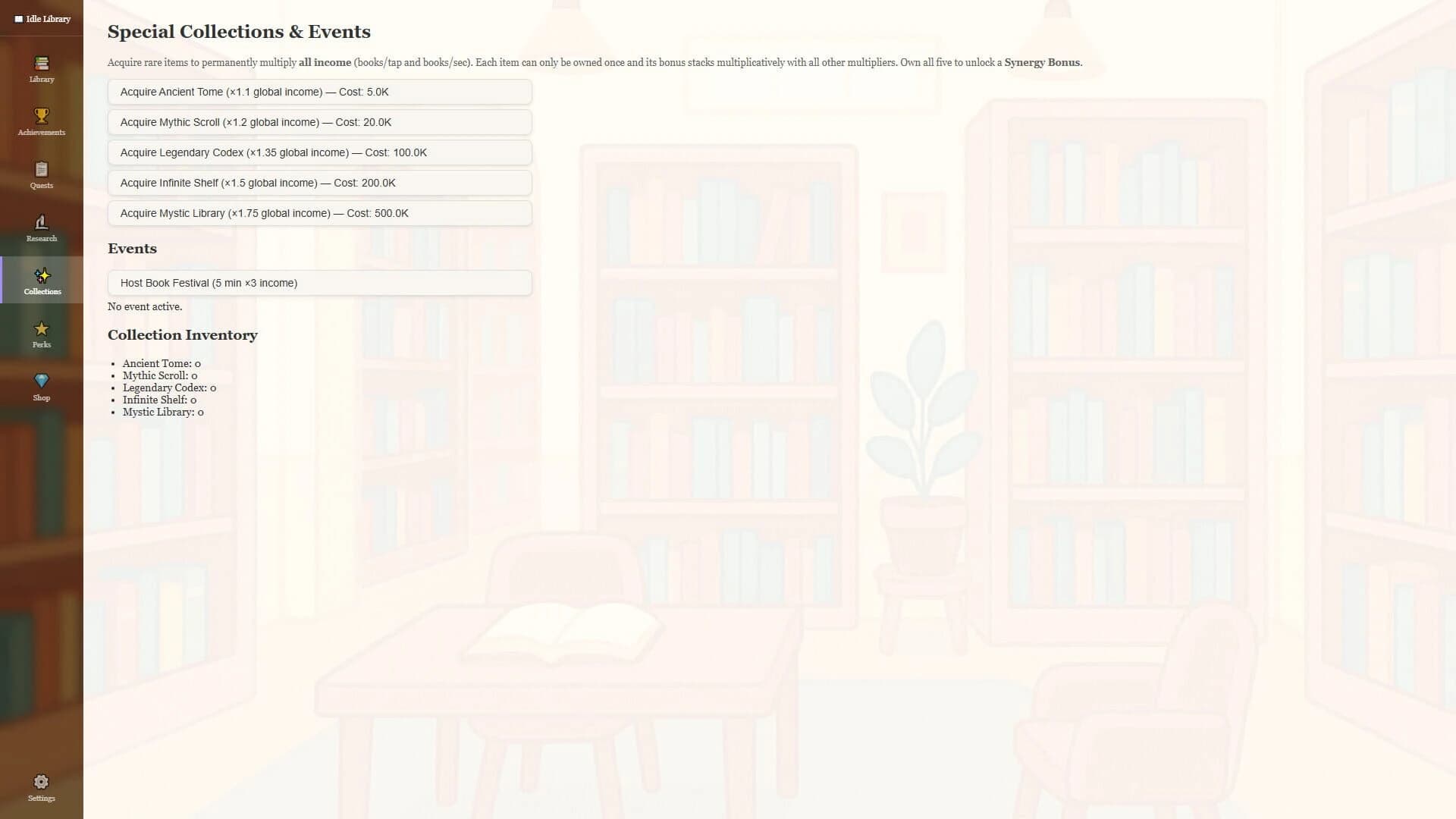 Idle Library screenshot 5