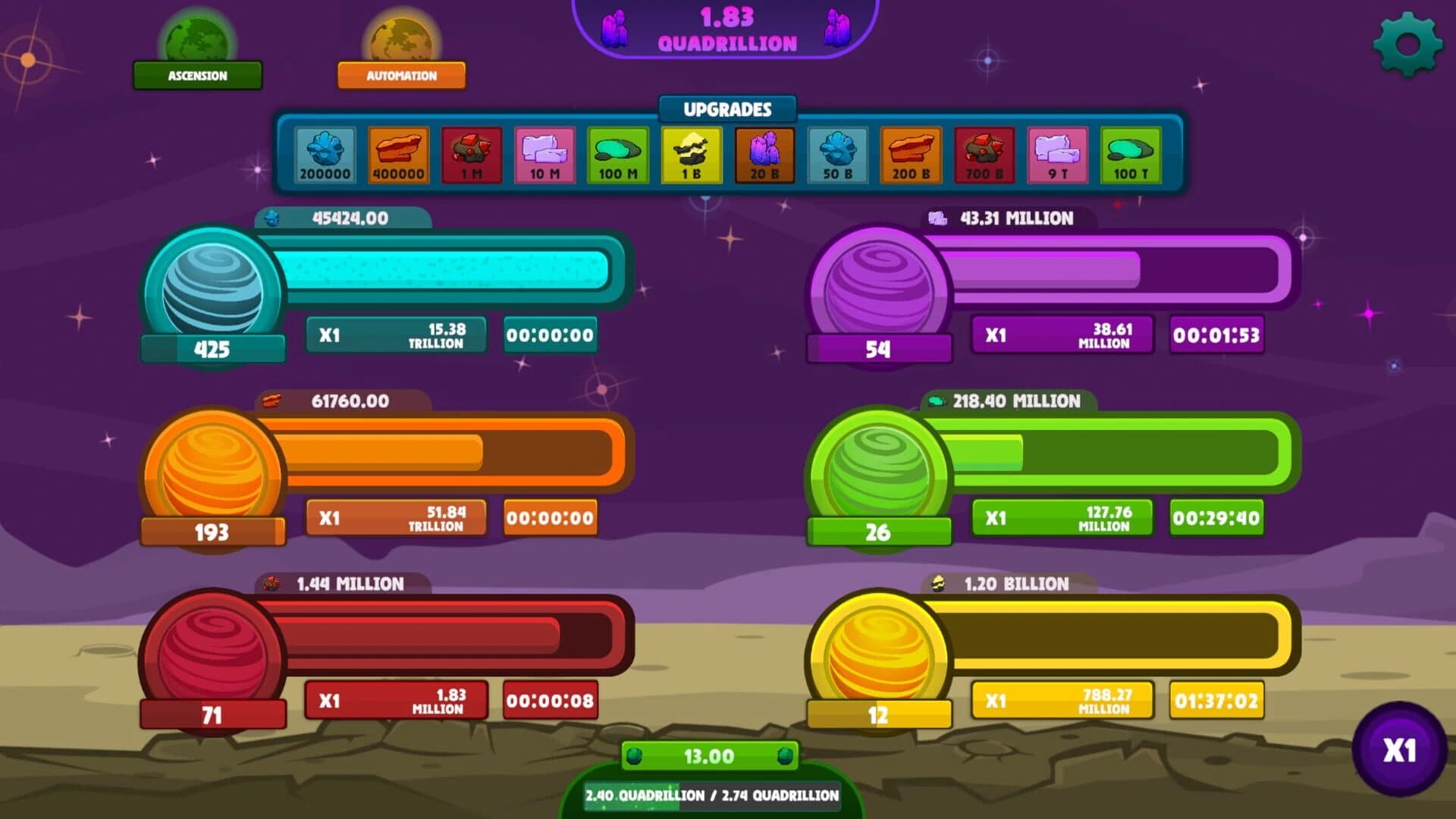Idle Planets screenshot 3