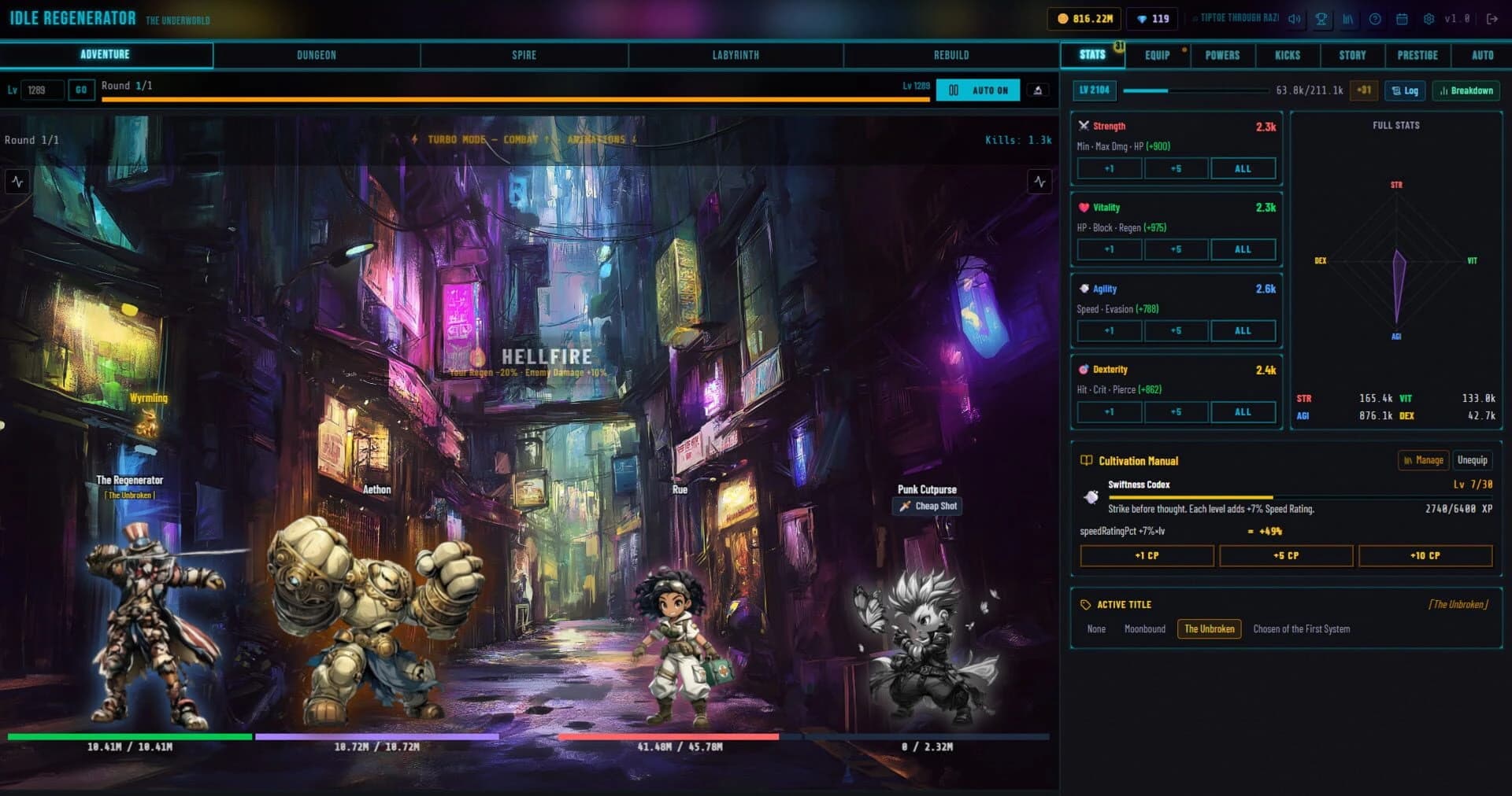 Idle Regenerator screenshot 1