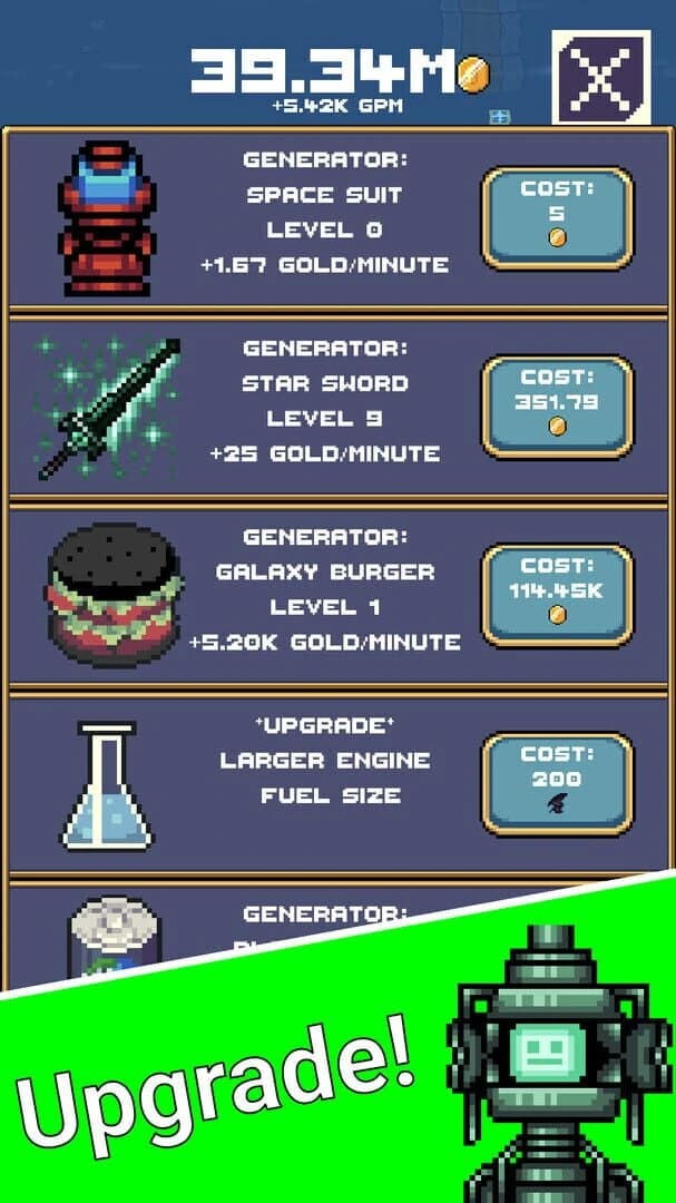 Idle Space Force: Retro Clicker screenshot 1