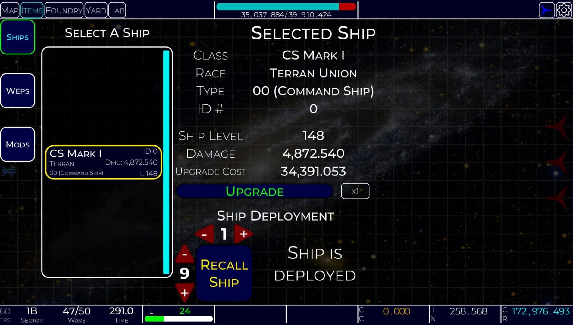 Idle Space Navy screenshot 2