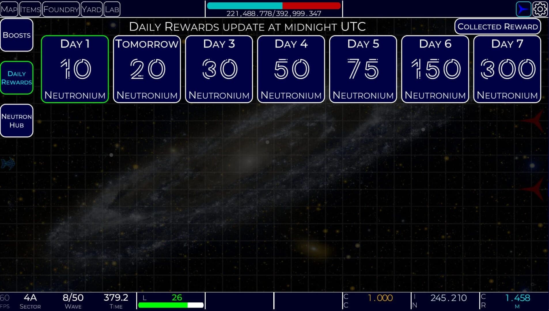 Idle Space Navy screenshot 1