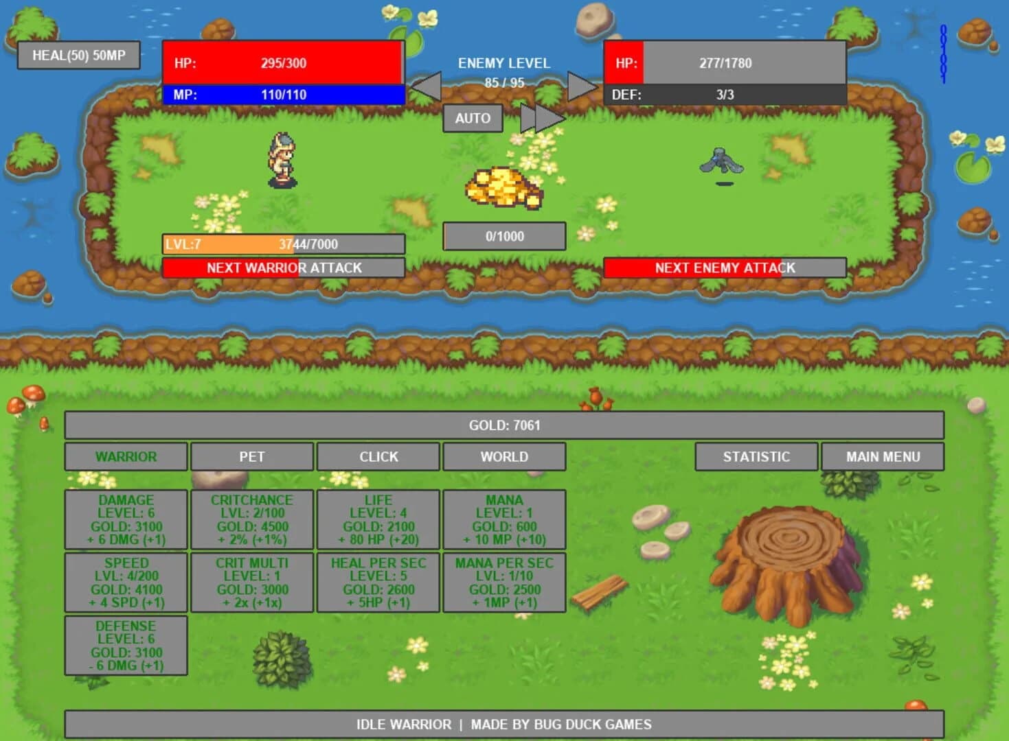 Idle Warrior screenshot 2