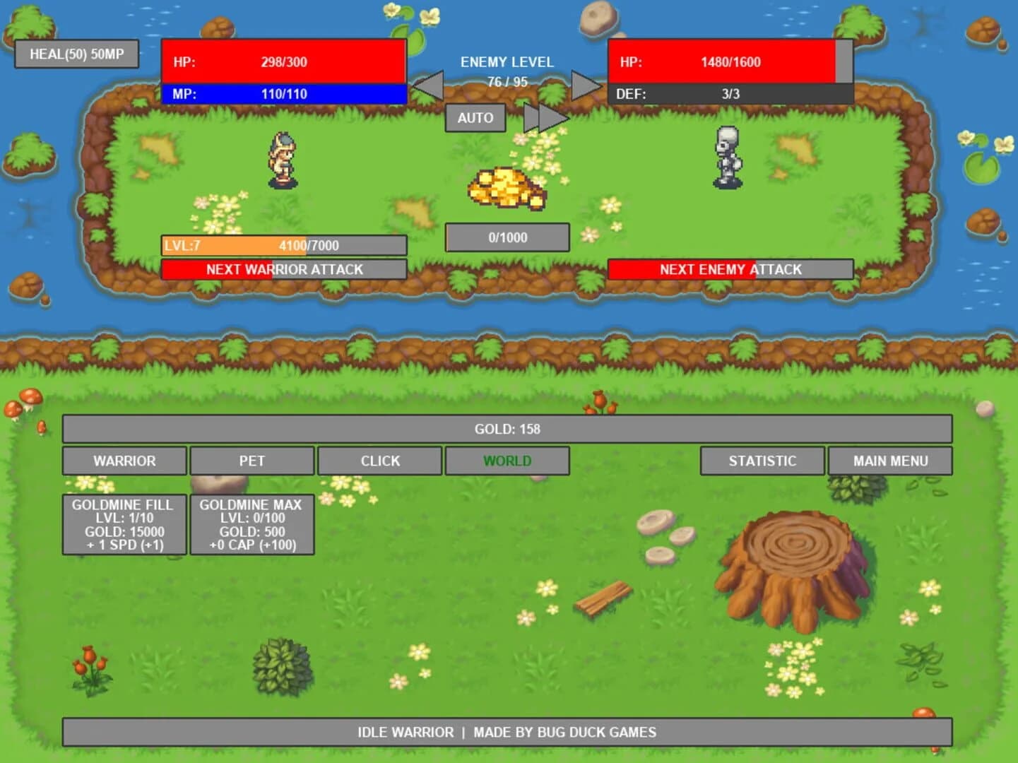 Idle Warrior screenshot 1