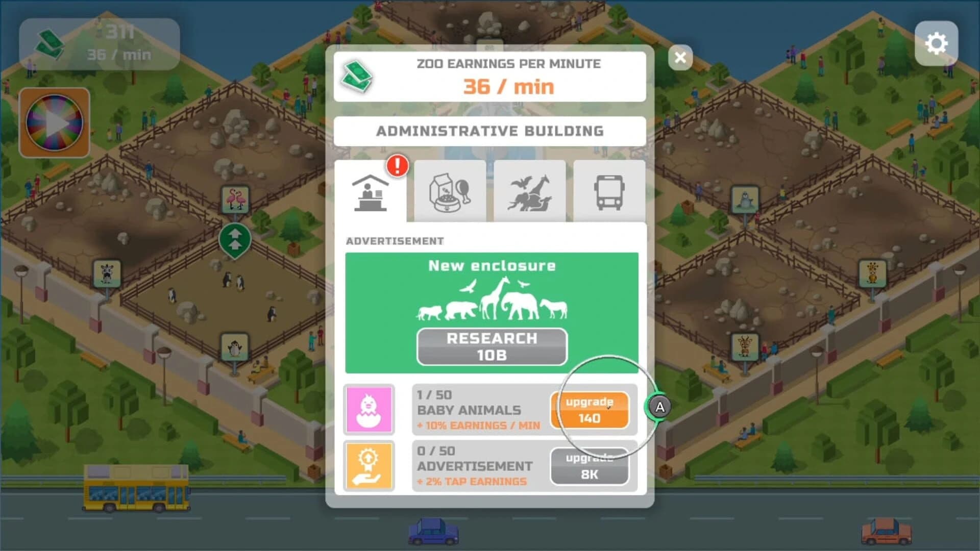 Idle Zoo Park screenshot 2