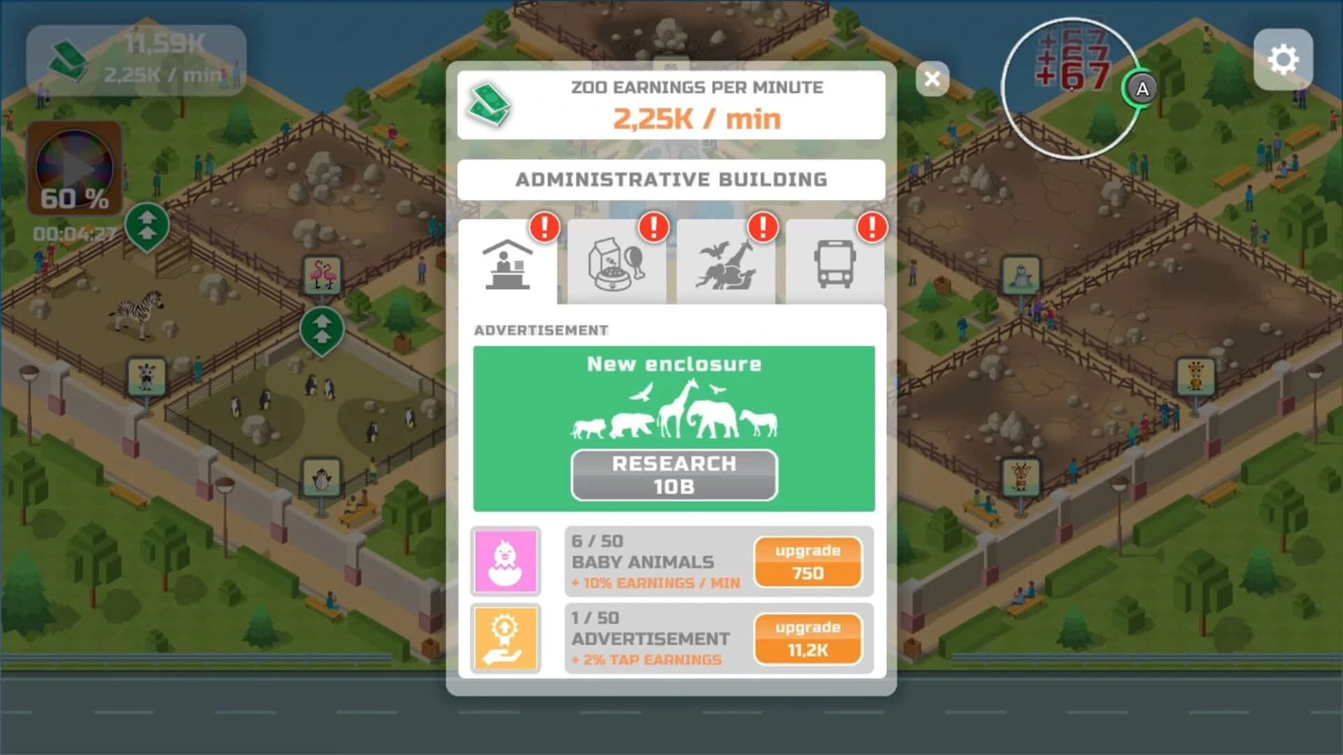 Idle Zoo Park screenshot 4
