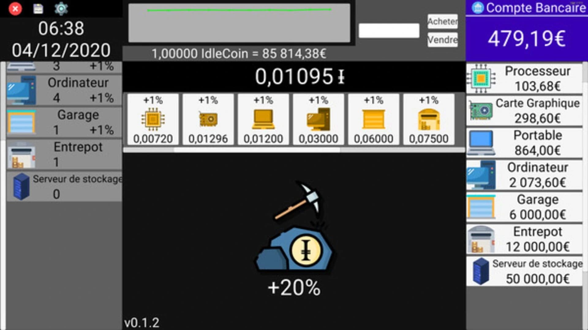 IdleCoin screenshot 2