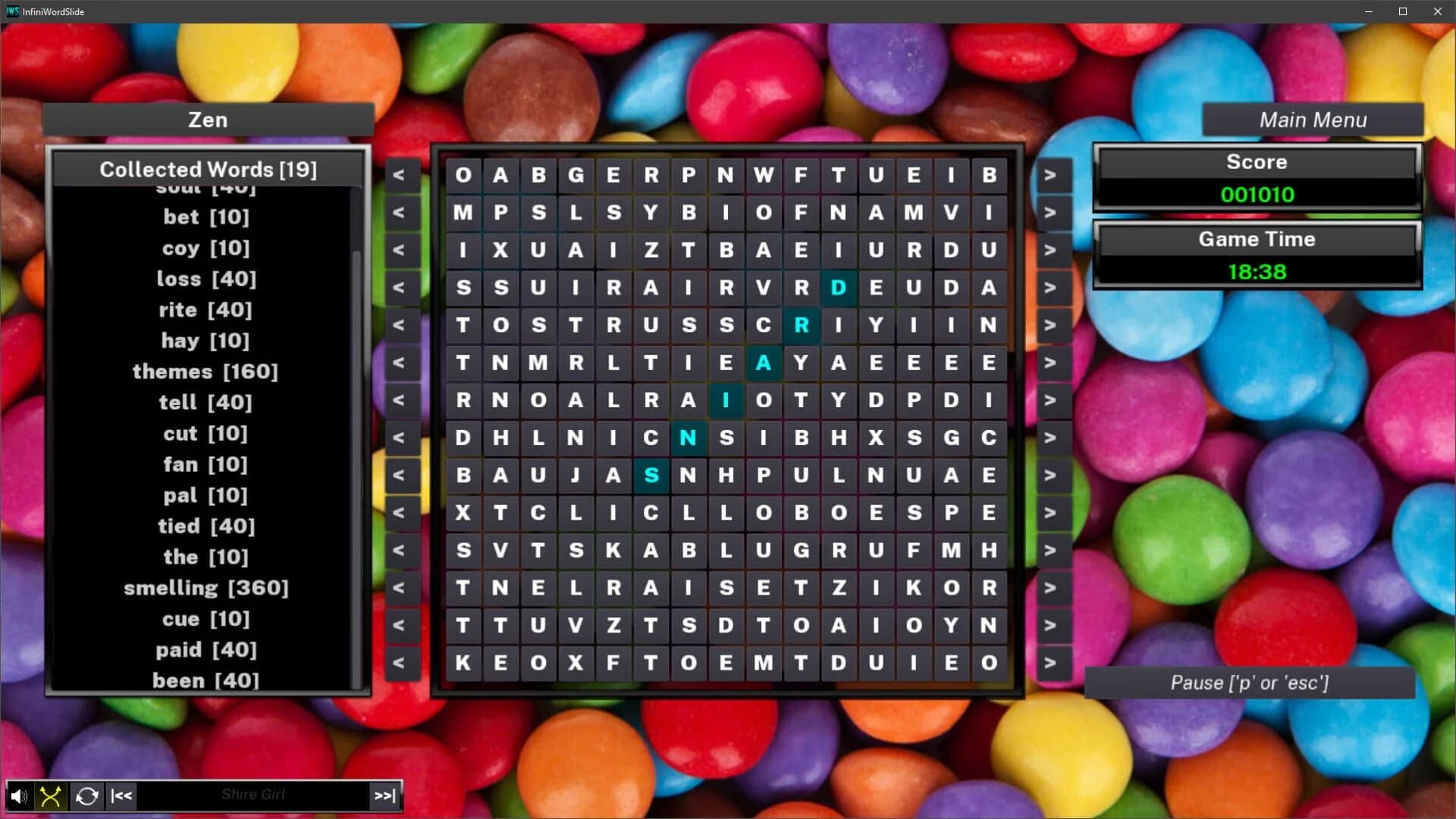 InfiniWordSlide screenshot 1