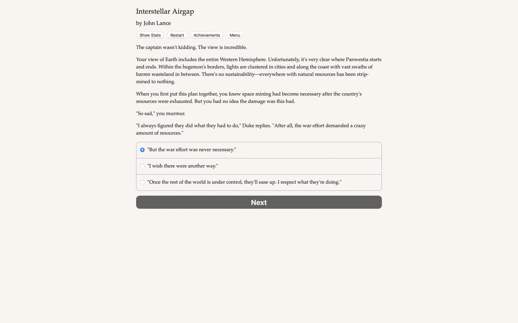 Interstellar Airgap screenshot 3