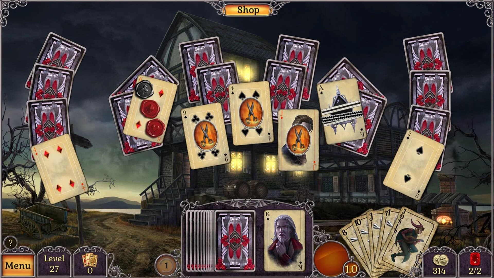 Jewel Match Twilight Solitaire screenshot 2