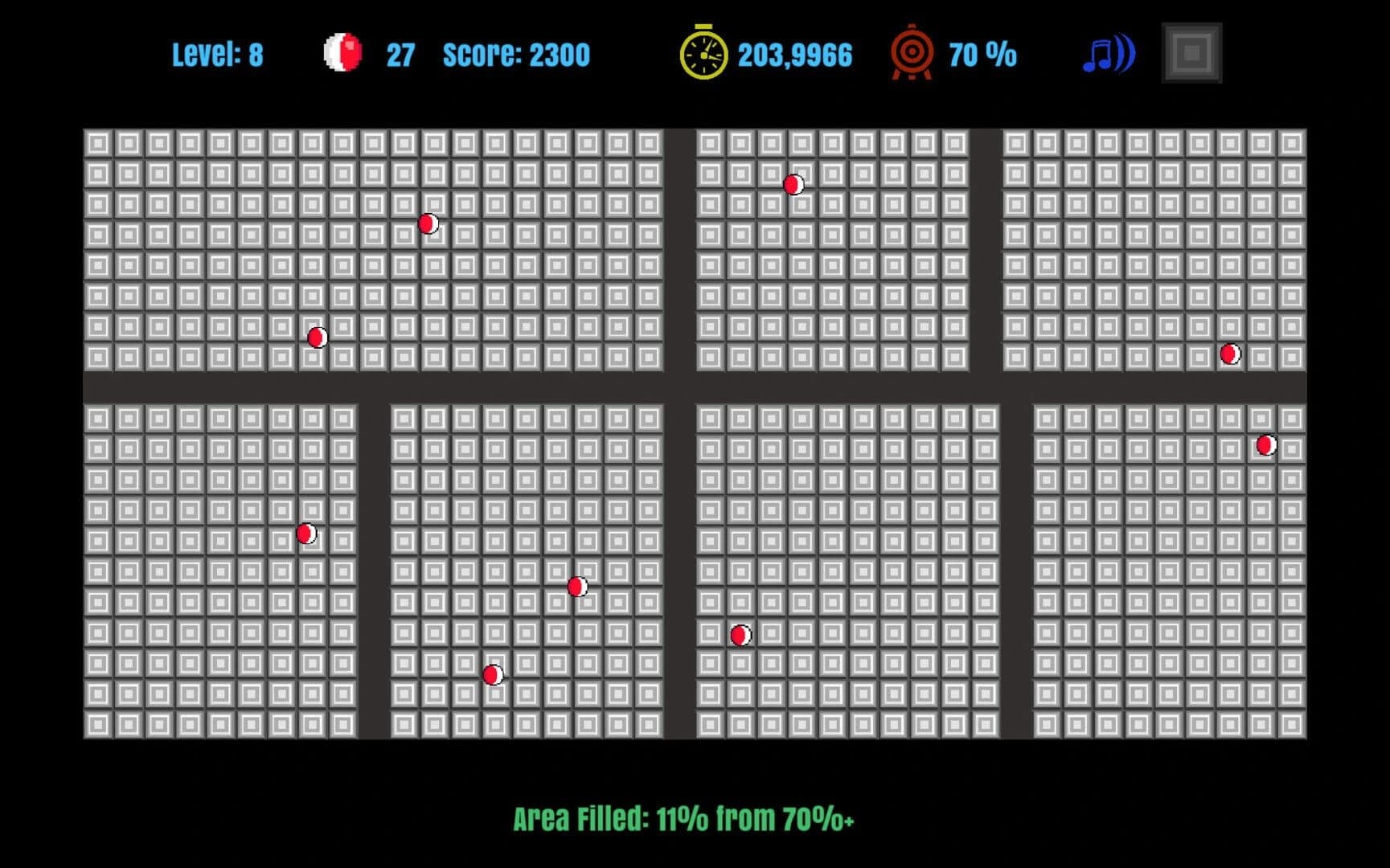 Jezzball Classic Deluxe Edition screenshot 1