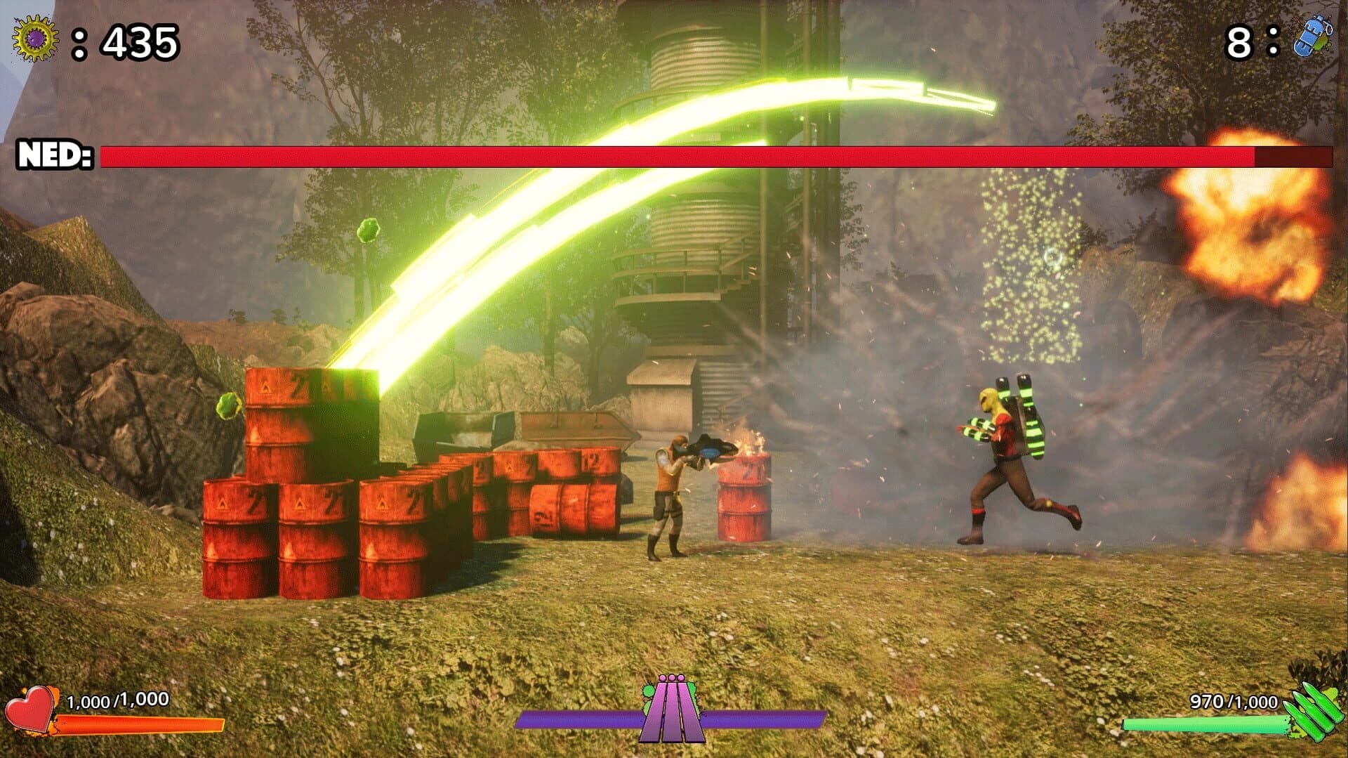 Kamodo Steve! Janitor on Fire! screenshot 2