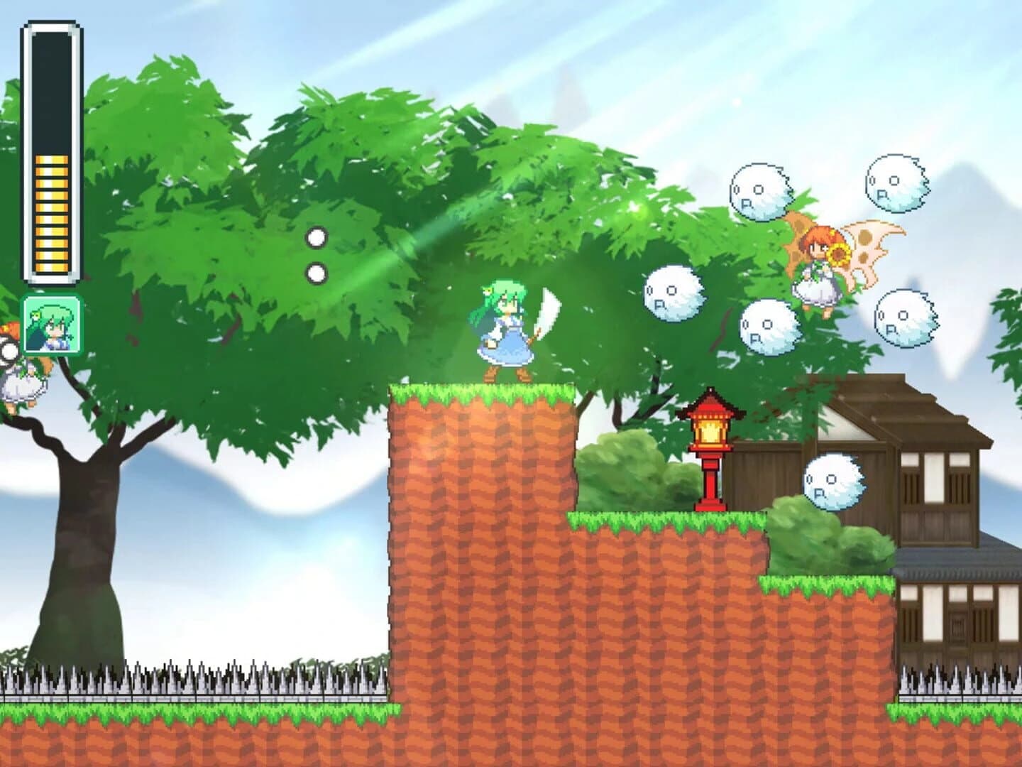 Kaze no Noriko: Sanae-san no Yokai Taiji screenshot 4
