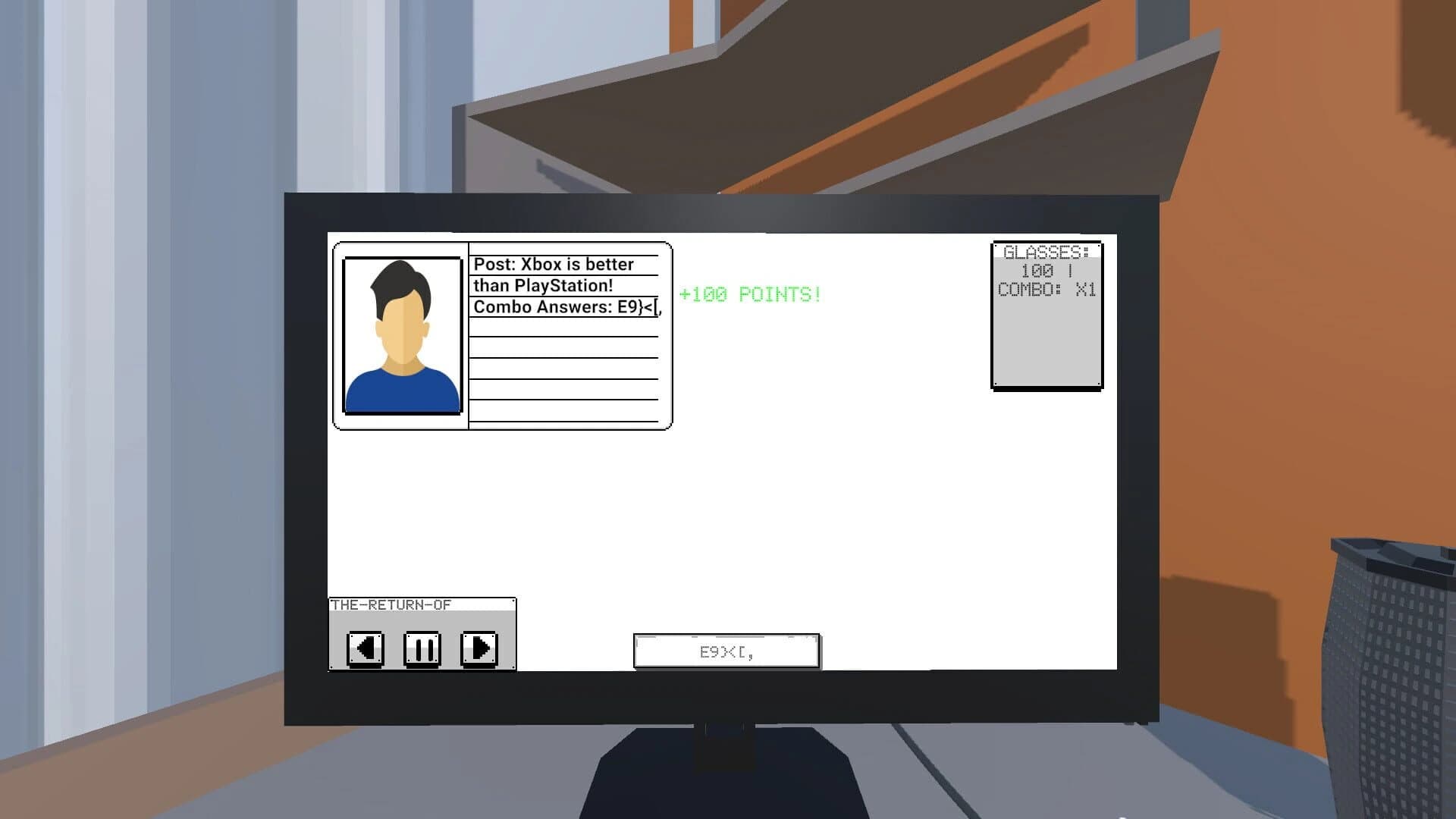 Keyboard Warrior Simulator screenshot 1