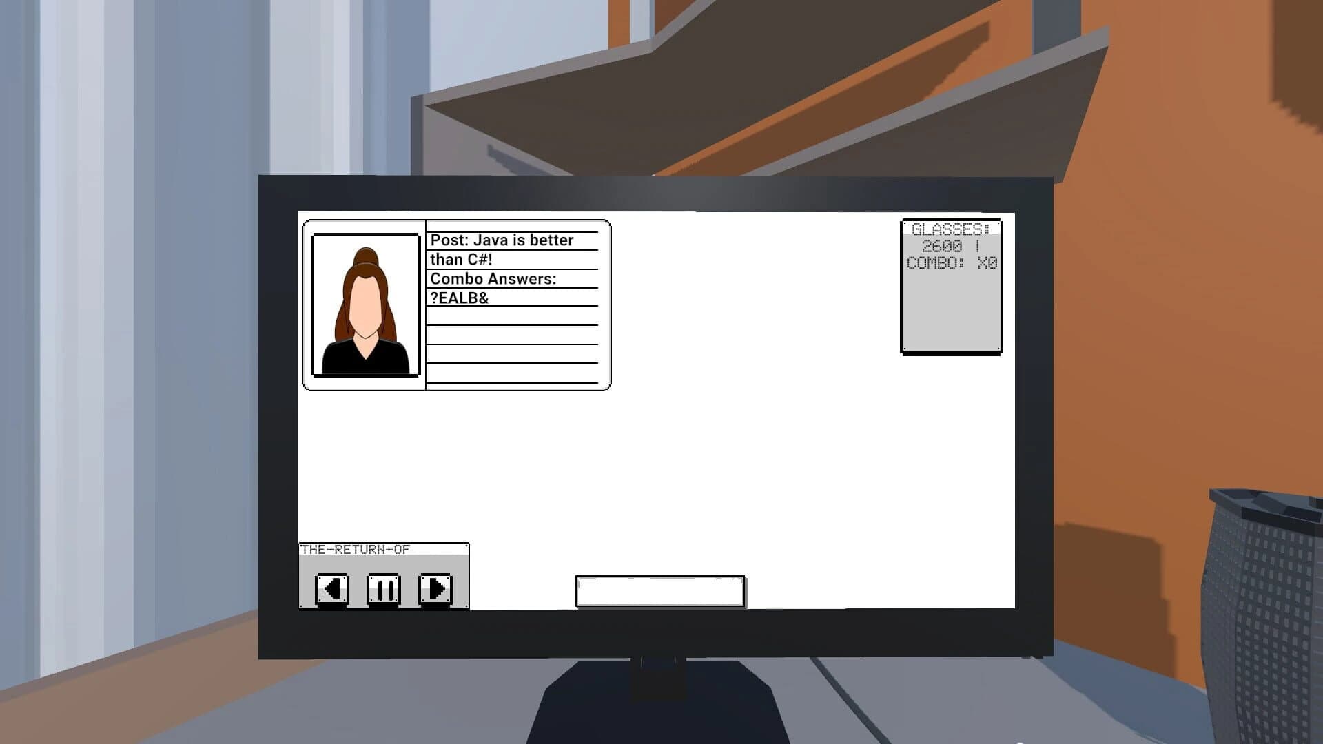 Keyboard Warrior Simulator screenshot 2