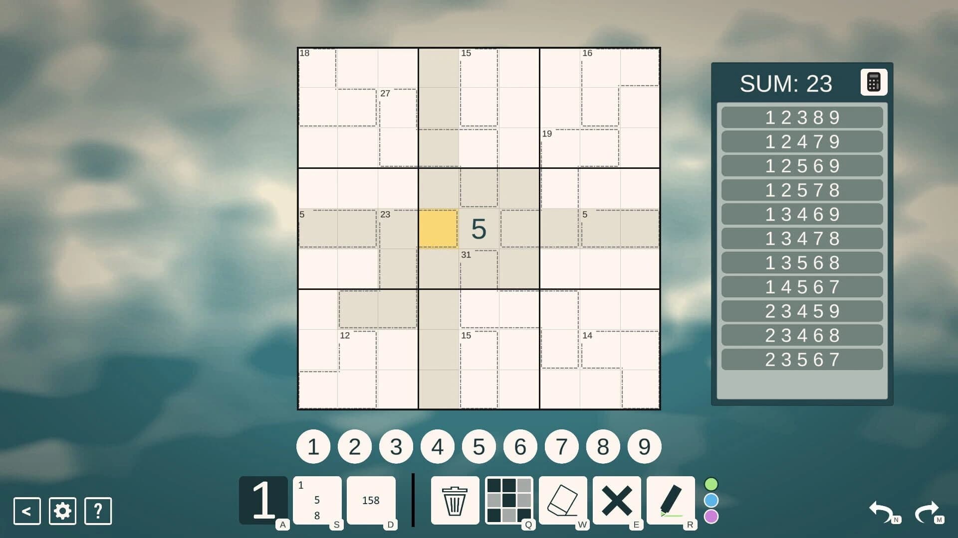 Killer Sudoku screenshot 1