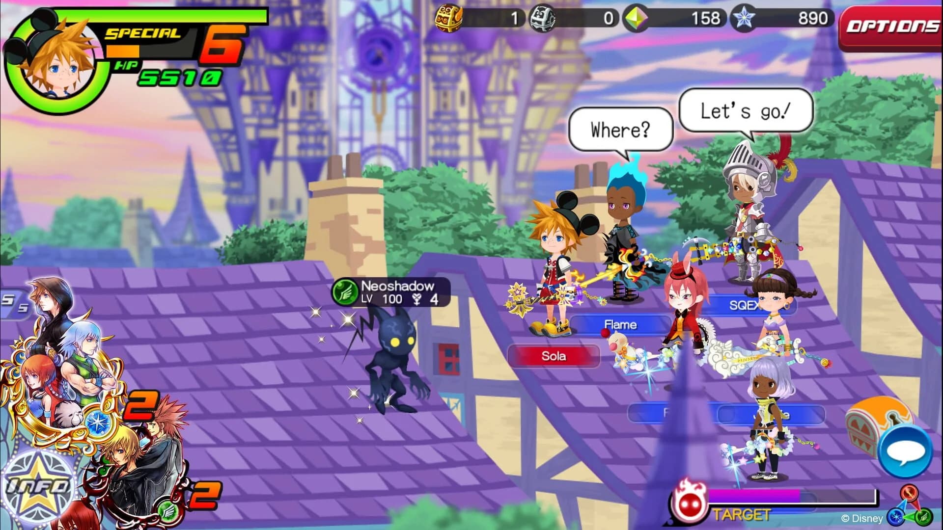 Kingdom Hearts χ[chi] screenshot 2