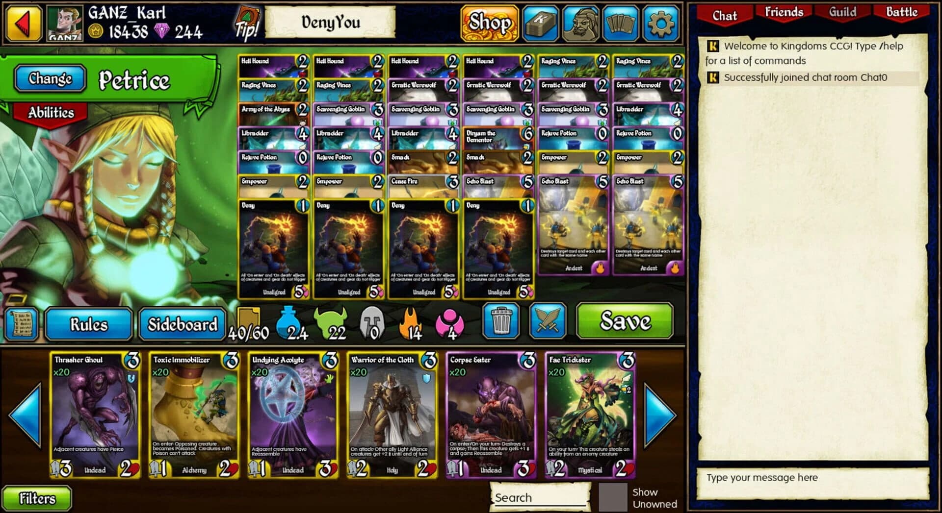 Kingdoms CCG screenshot 4