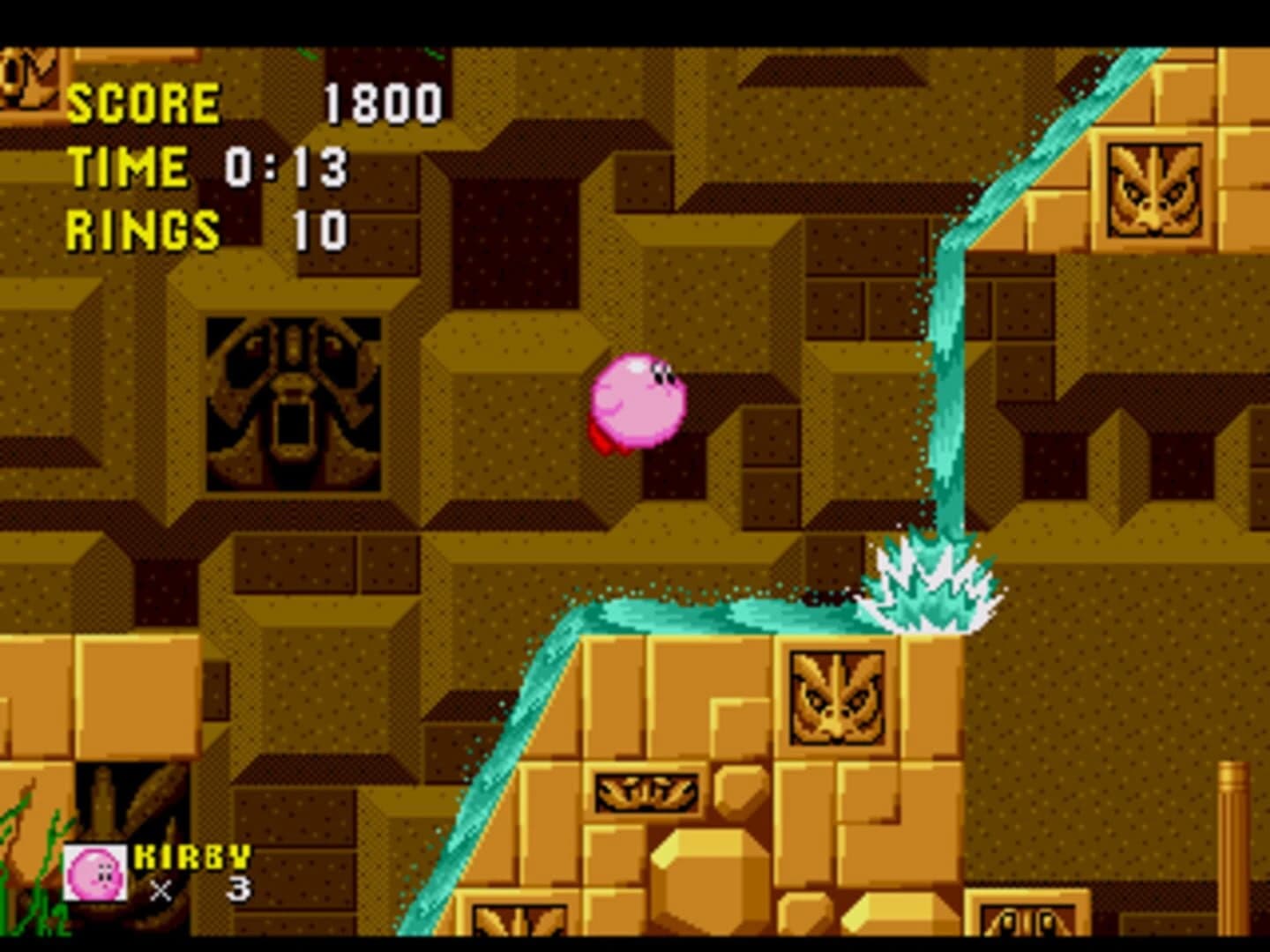 Kirby in Sonic the Hedgehog screenshot 5