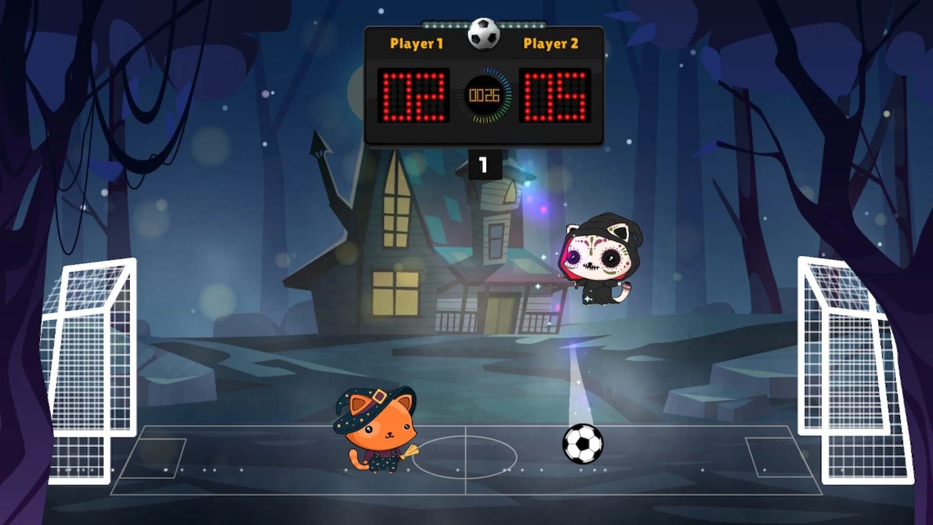 Kitten's Head Football: Spooky Edition screenshot 2