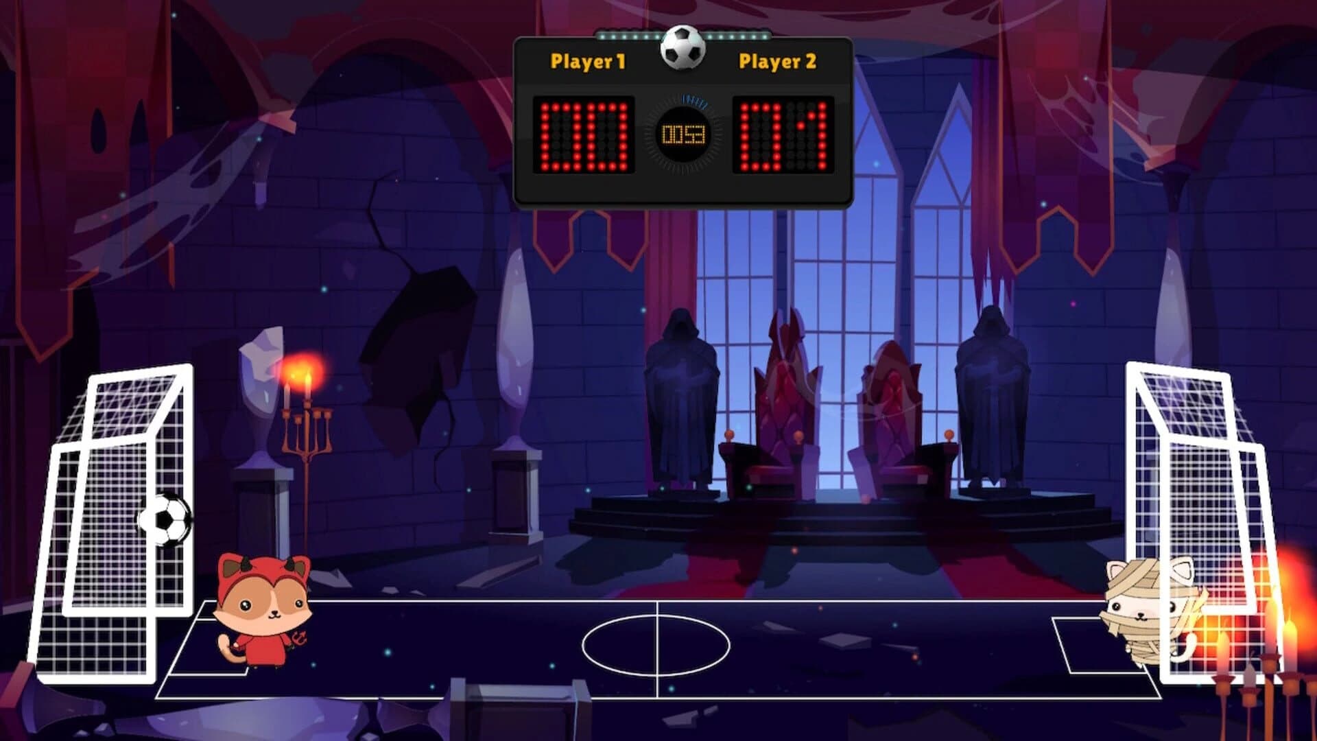 Kitten's Head Football: Spooky Edition screenshot 4