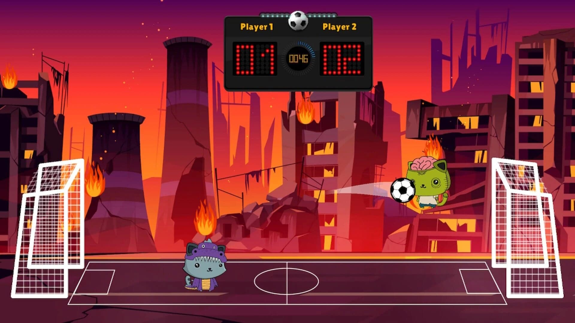 Kitten's Head Football: Spooky Edition screenshot 5