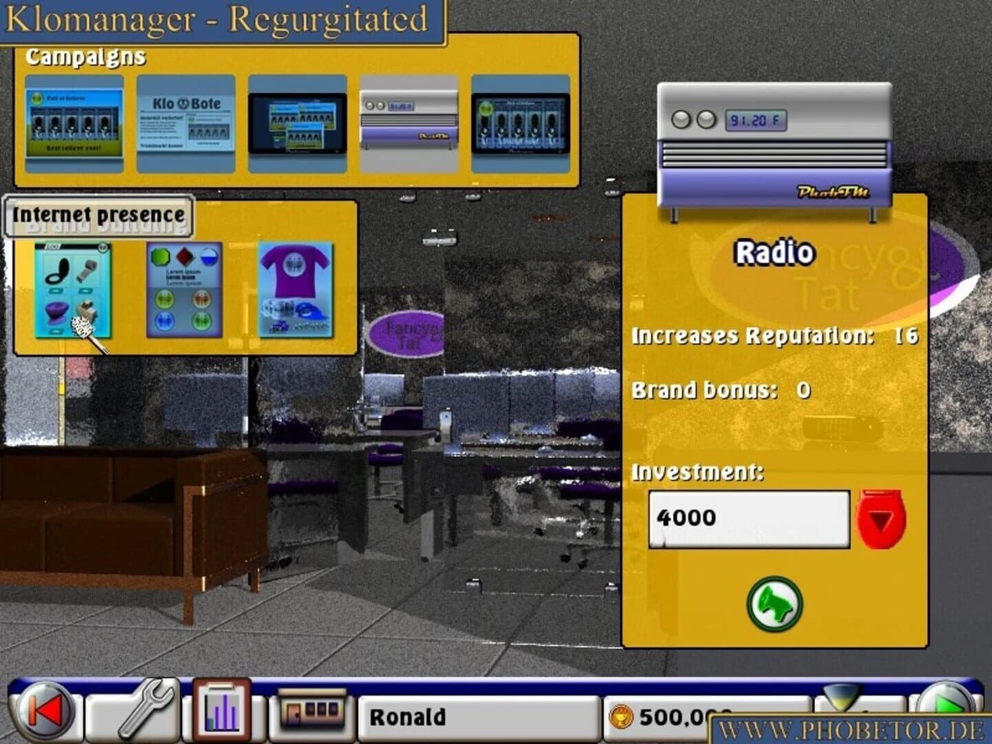 Klomanager: Regurgitated screenshot 4